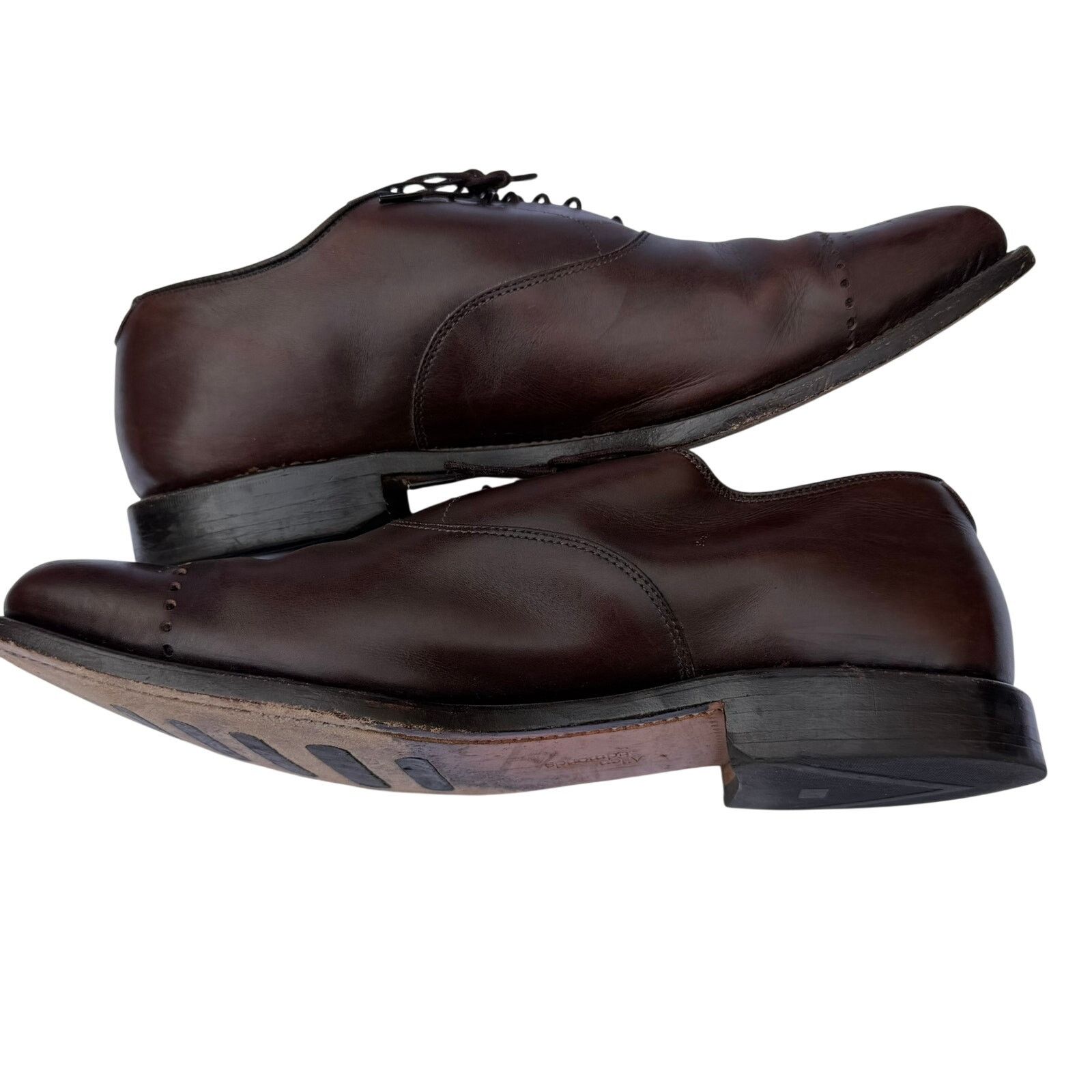 Allen Edmonds Allen Edmonds Dryden Cap Toe Oxford 10.5D Brown Dress Shoes Size US 10.5 / EU 43-44 - 5 Thumbnail