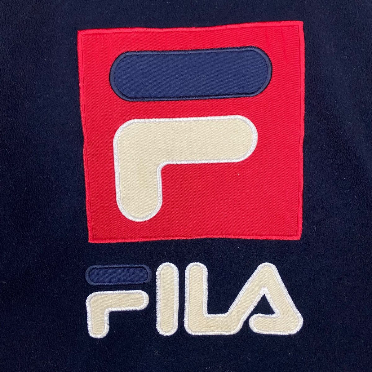 Fila × Vintage Vintage Fila Full Zipper Big Logo Spell Out Sweater Light Size US M / EU 48-50 / 2 - 9 Thumbnail