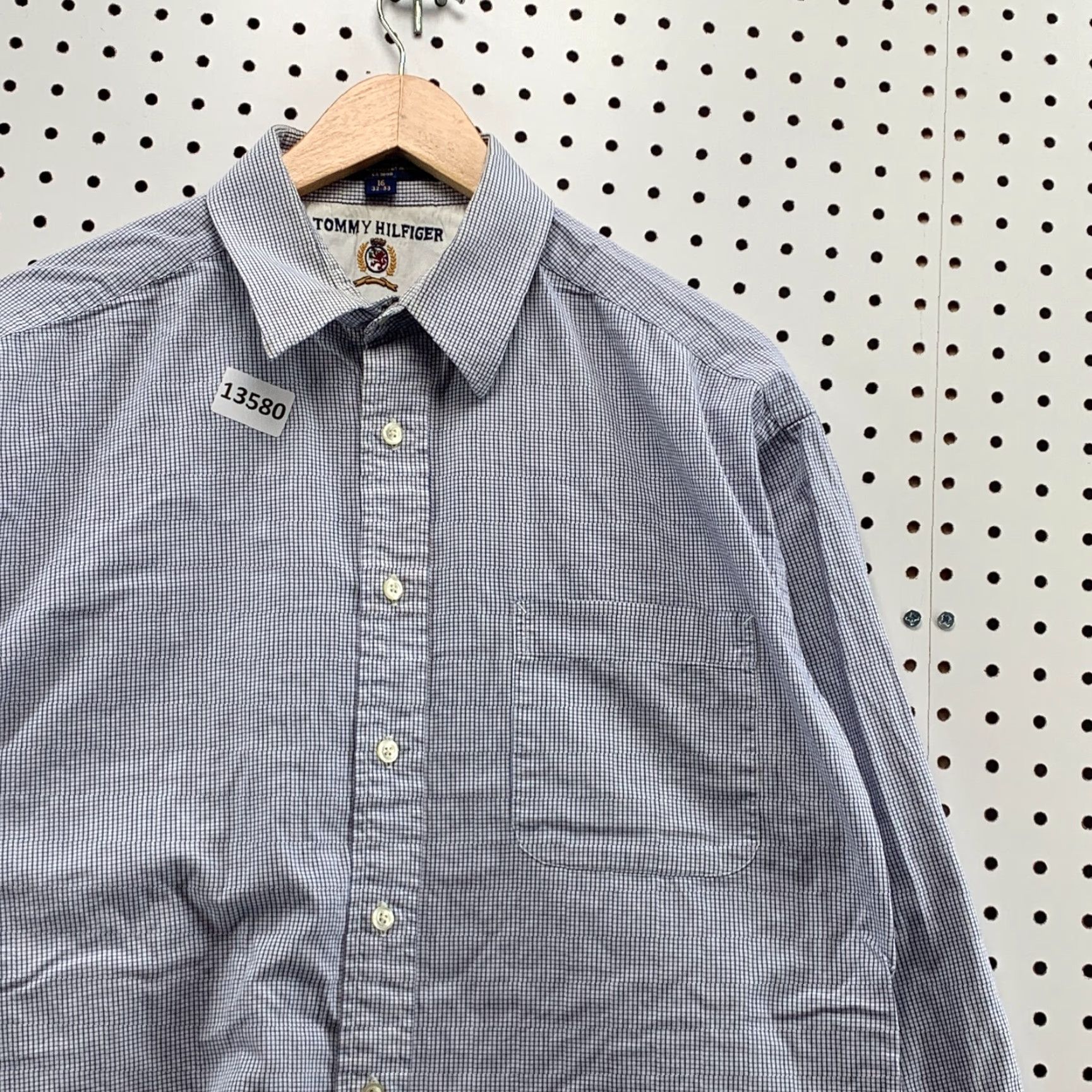 Tommy Hilfiger VINTAGE Tommy Hilfiger Shirt Men Plaid Long Sleeve Button-Down 16 32-33 Casual Workwear Size US L / EU 52-54 / 3 - 5 Thumbnail