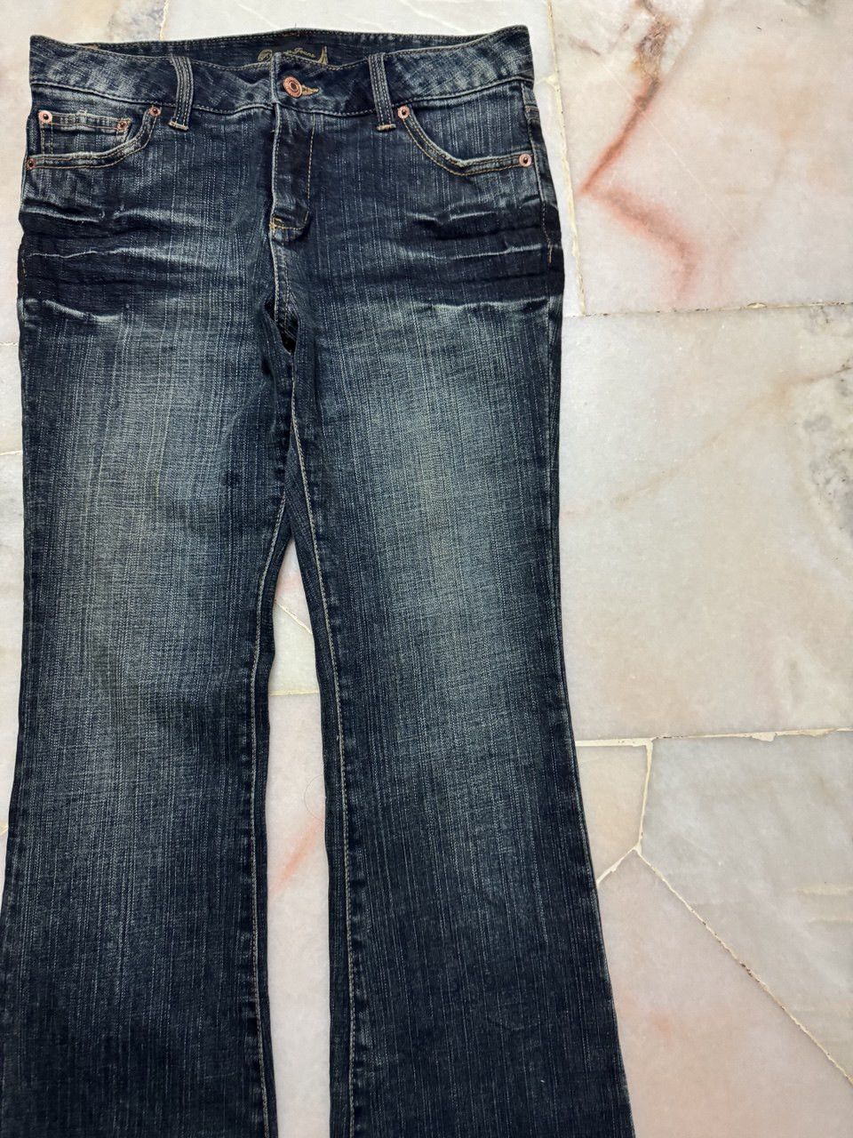 Japanese Brand Flared💥Bell Bottom Japanese Mudwash Bootcut Insane Dark Jean Size US 29 - 2 Thumbnail