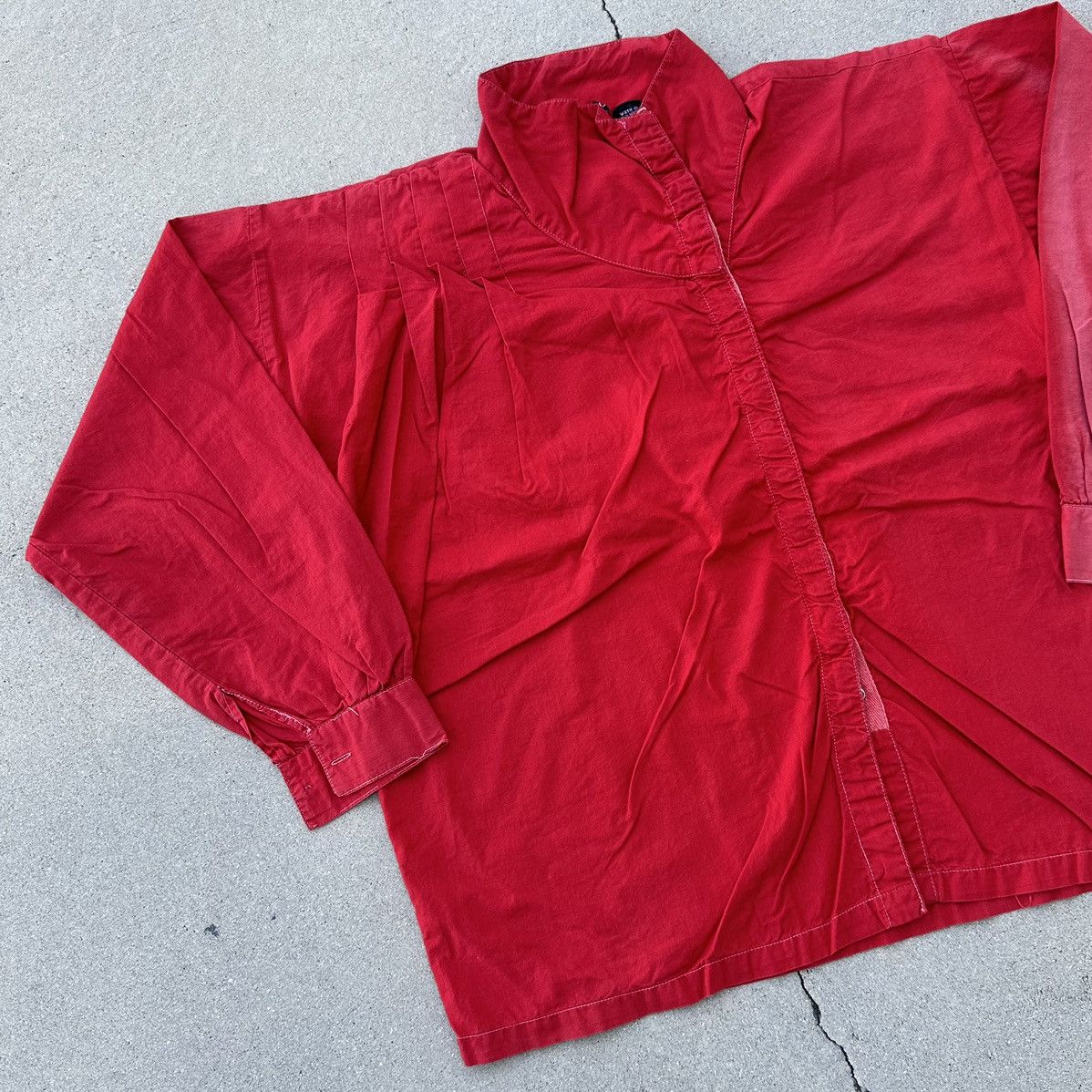 Vintage 1970s Sun Faded Red Cotton Jacket Size US S / EU 44-46 / 1 - 5 Thumbnail