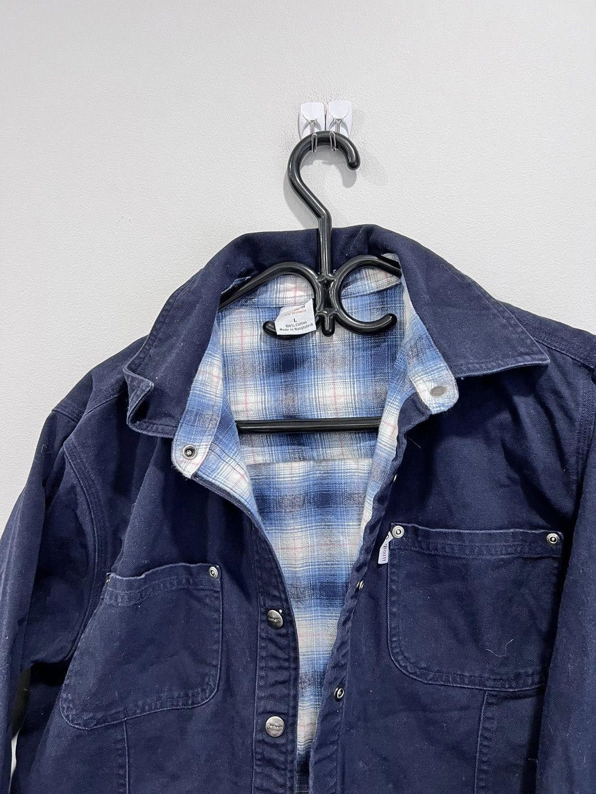 Vintage Womens Vintage Carhartt Plaid Lined Shirt Button Up Size L / US 10 / IT 46 - 2 Thumbnail