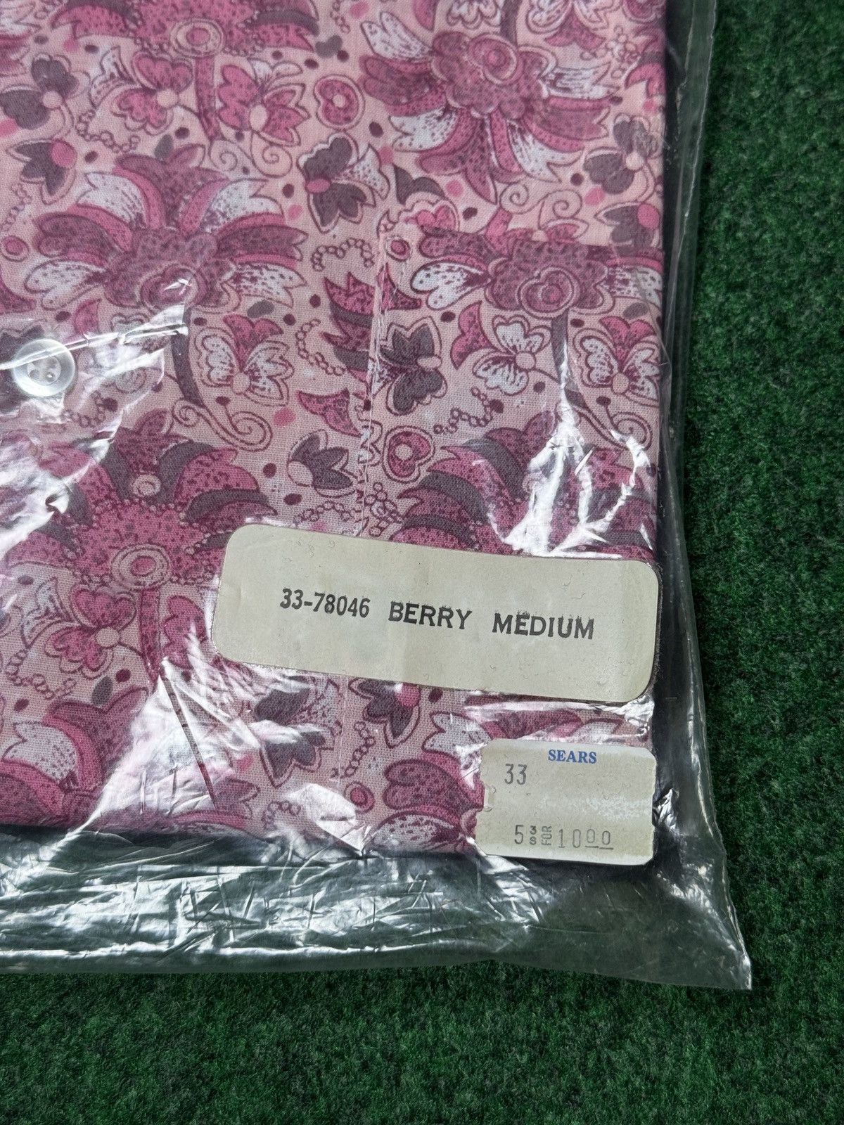 Sears Vintage 70s Deadstock Sears Berry Paisley Button Up Shirt Size US L / EU 52-54 / 3 - 4 Thumbnail