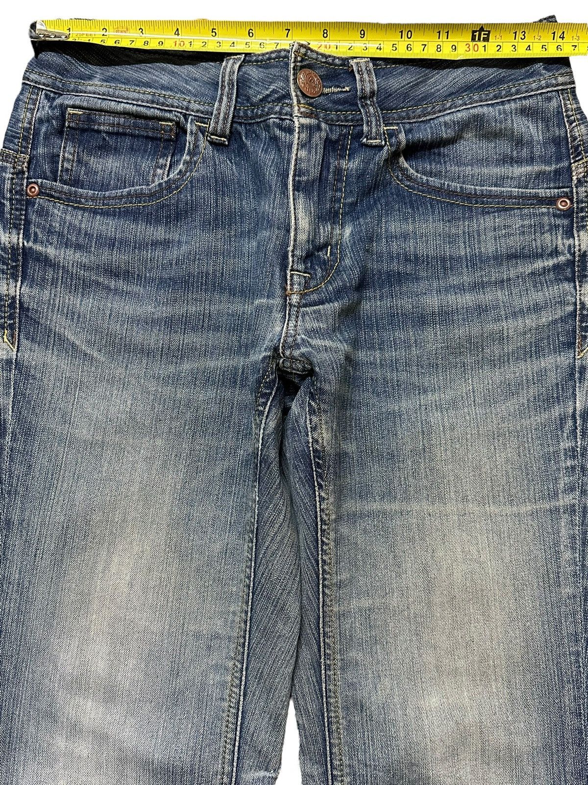 If Six Was Nine Vintage Japanese Brand Blue Wash Faded Style Wide Leg Jeans Size US 28 / EU 44 - 11 Thumbnail