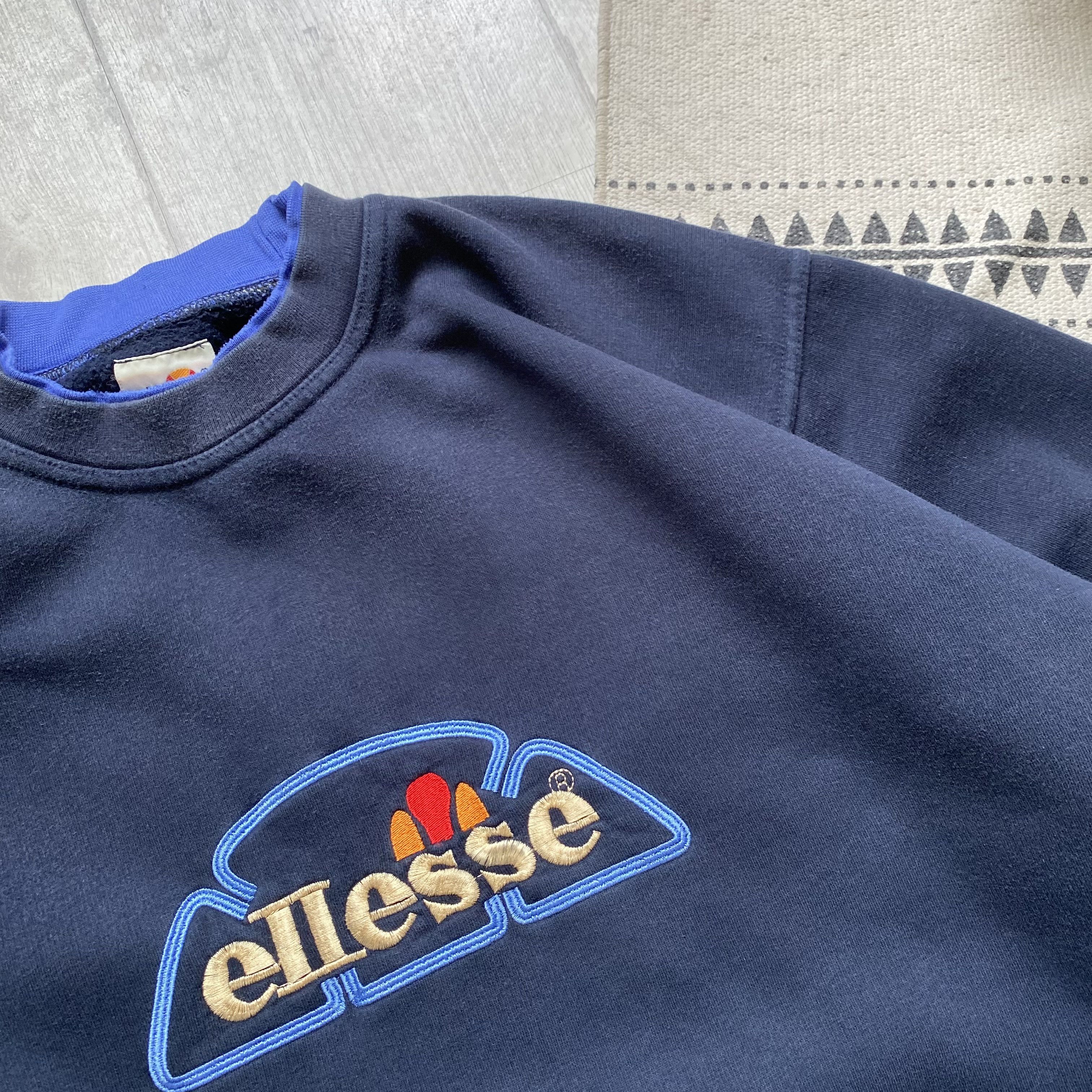 Ellesse Vintage 80-90s Ellesse Boxy Sweatshirt Y2K center logo Size US L / EU 52-54 / 3 - 5 Thumbnail