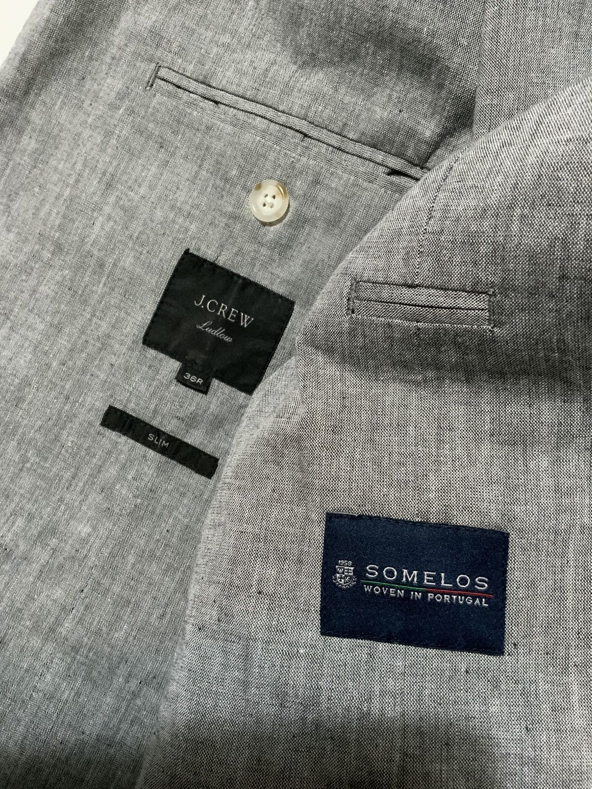 J.Crew J.Crew Ludlow Unstructured Cotton Linen Blazer Jacket Size 36R - 7 Thumbnail