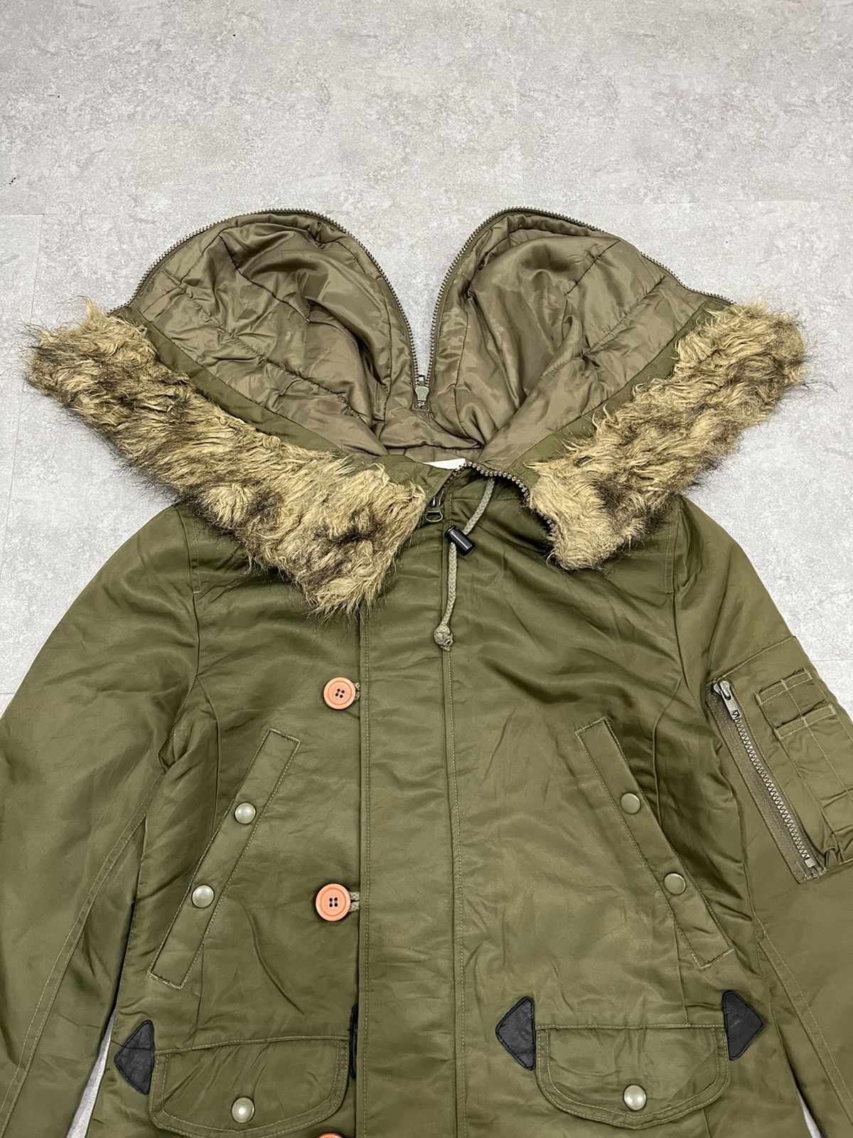 If Six Was Nine × Japanese Brand × Le Grande Bleu (L.G.B.) 2000s G.O.A Bono Style N3B Type Parka Faux Fur Jacket Size US M / EU 48-50 / 2 - 8 Thumbnail