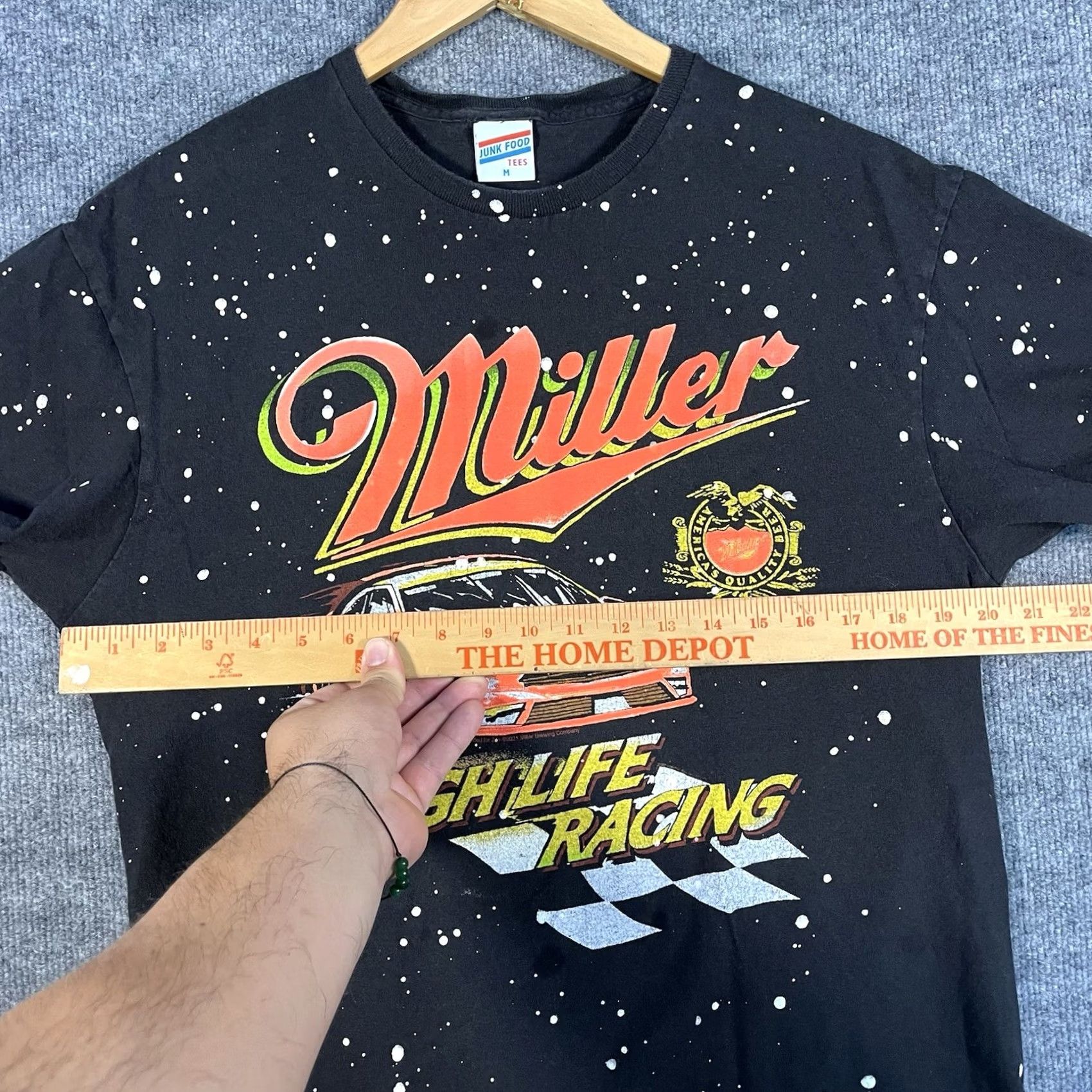 Junk Food Junk Food NASCAR Miller High Life Racing Graphic T-shirt Mens Medium Black AOP Size US M / EU 48-50 / 2 - 5 Thumbnail