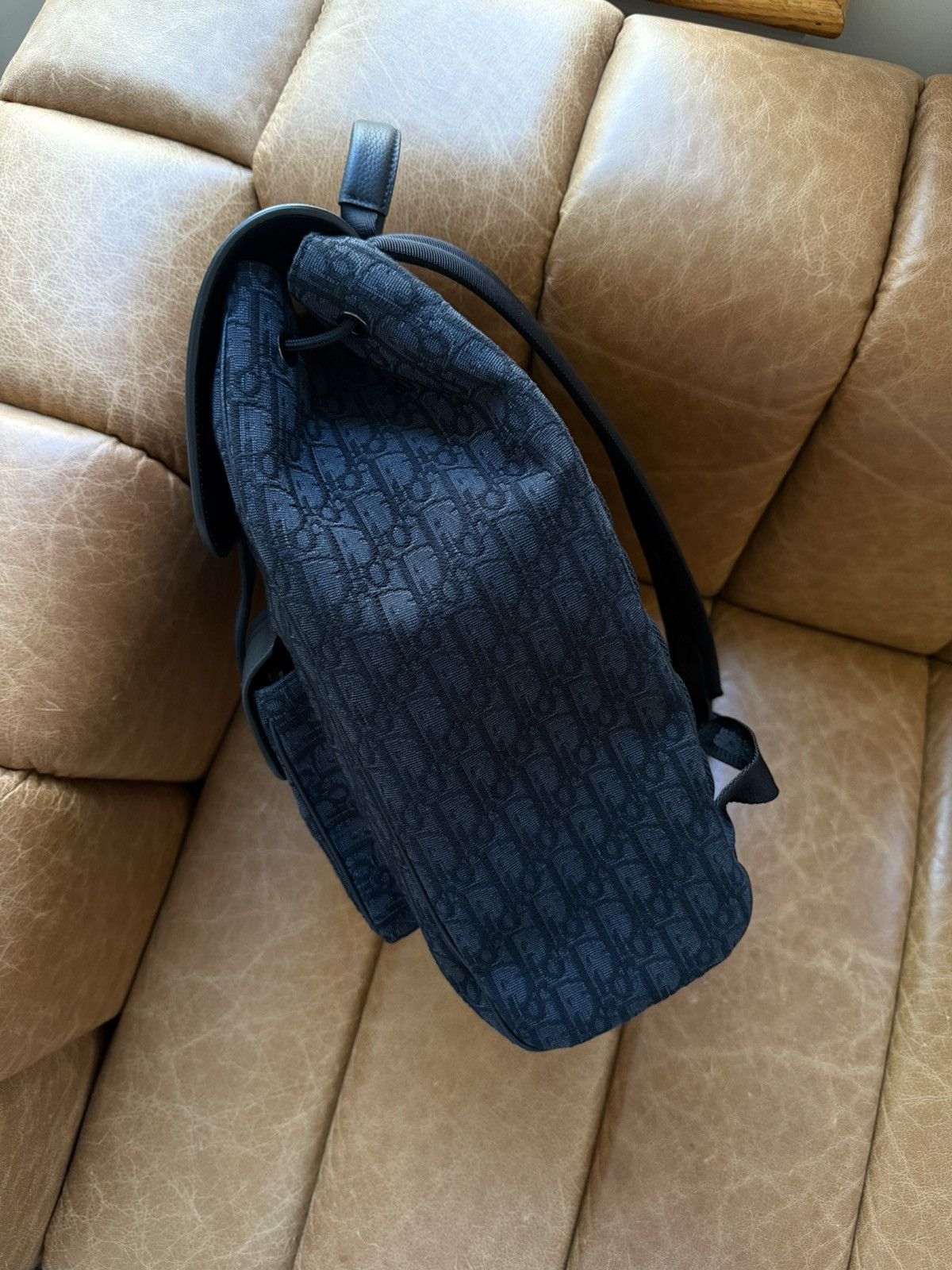 Dior Black Oblique Saddle Backpack Size ONE SIZE - 5 Thumbnail