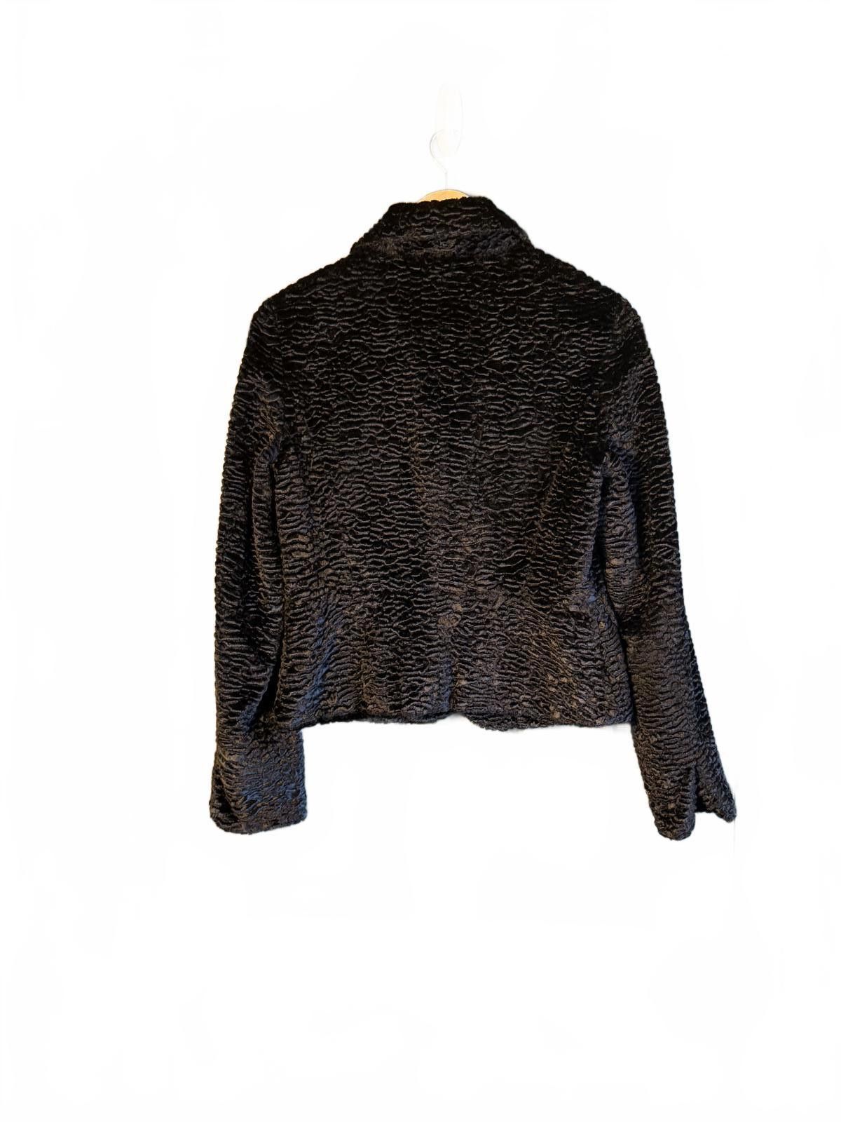 Other Classique Entier Textured Black Faux Fur Jacket Size Small Size S / US 4 / IT 40 - 3 Thumbnail