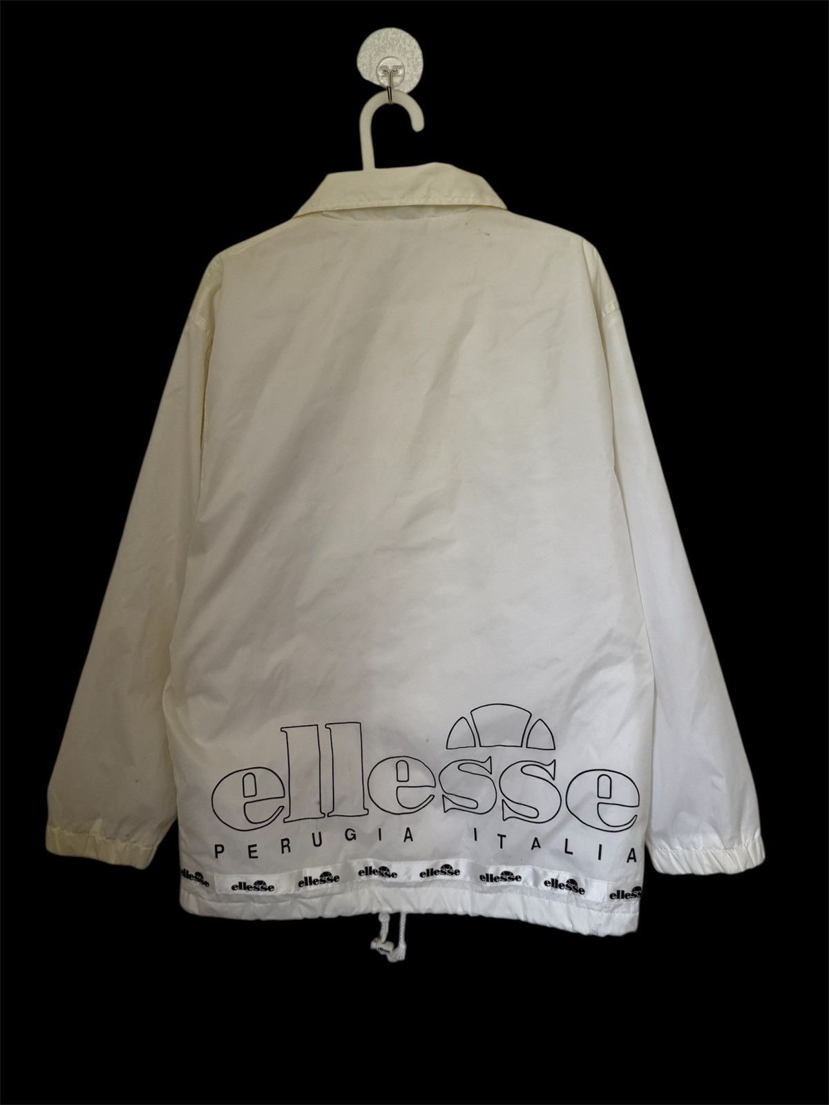 Ellesse ELLESSE PERUGIA ITALIA WINDBREAKER JACKET WHITE BUTTON Size US M / EU 48-50 / 2 - 4 Thumbnail