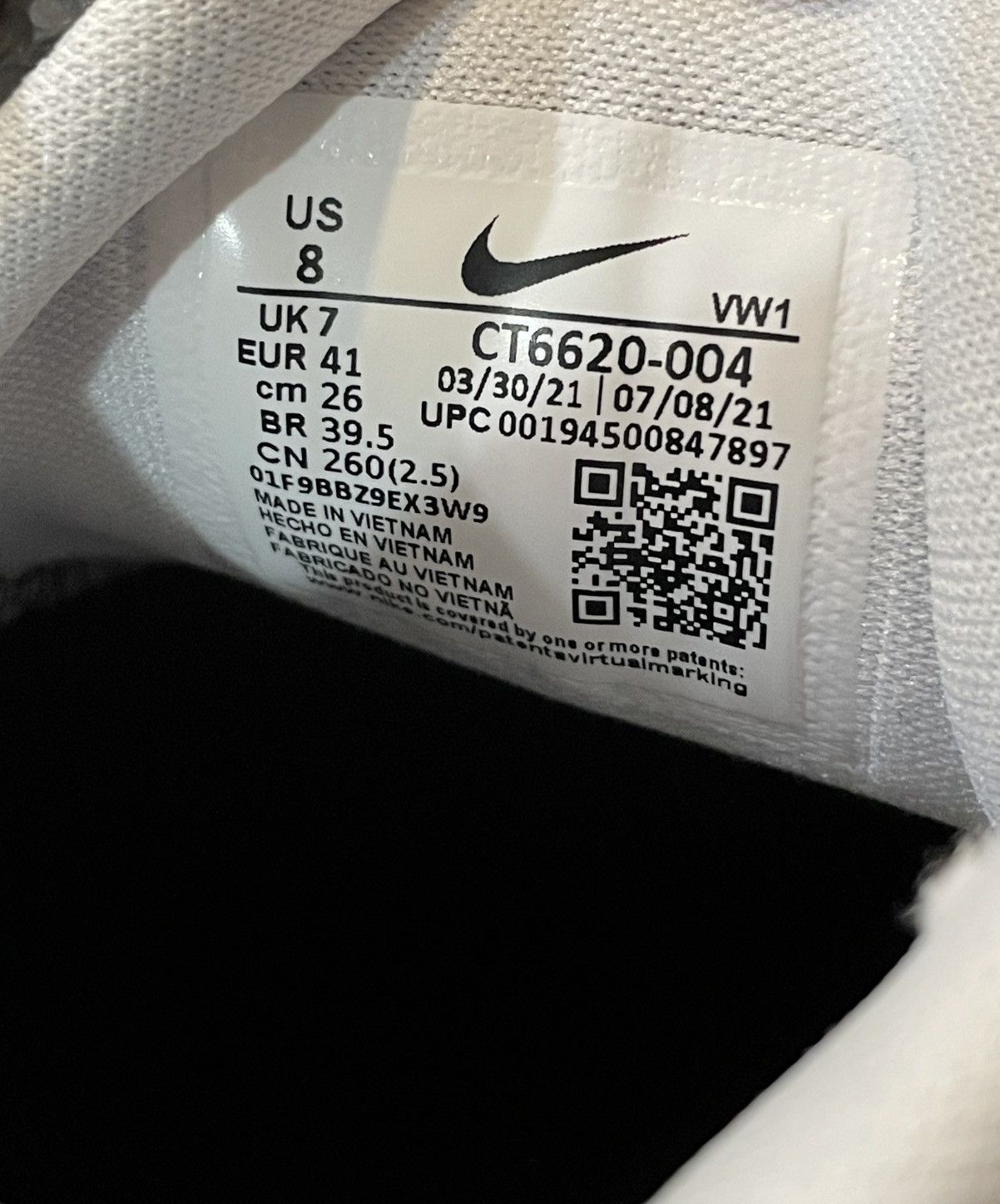Nike Nike React Infinity Pro ‘Black White’ (size mens 8/wmns 9.5) Size US 8 / EU 41 - 4 Thumbnail