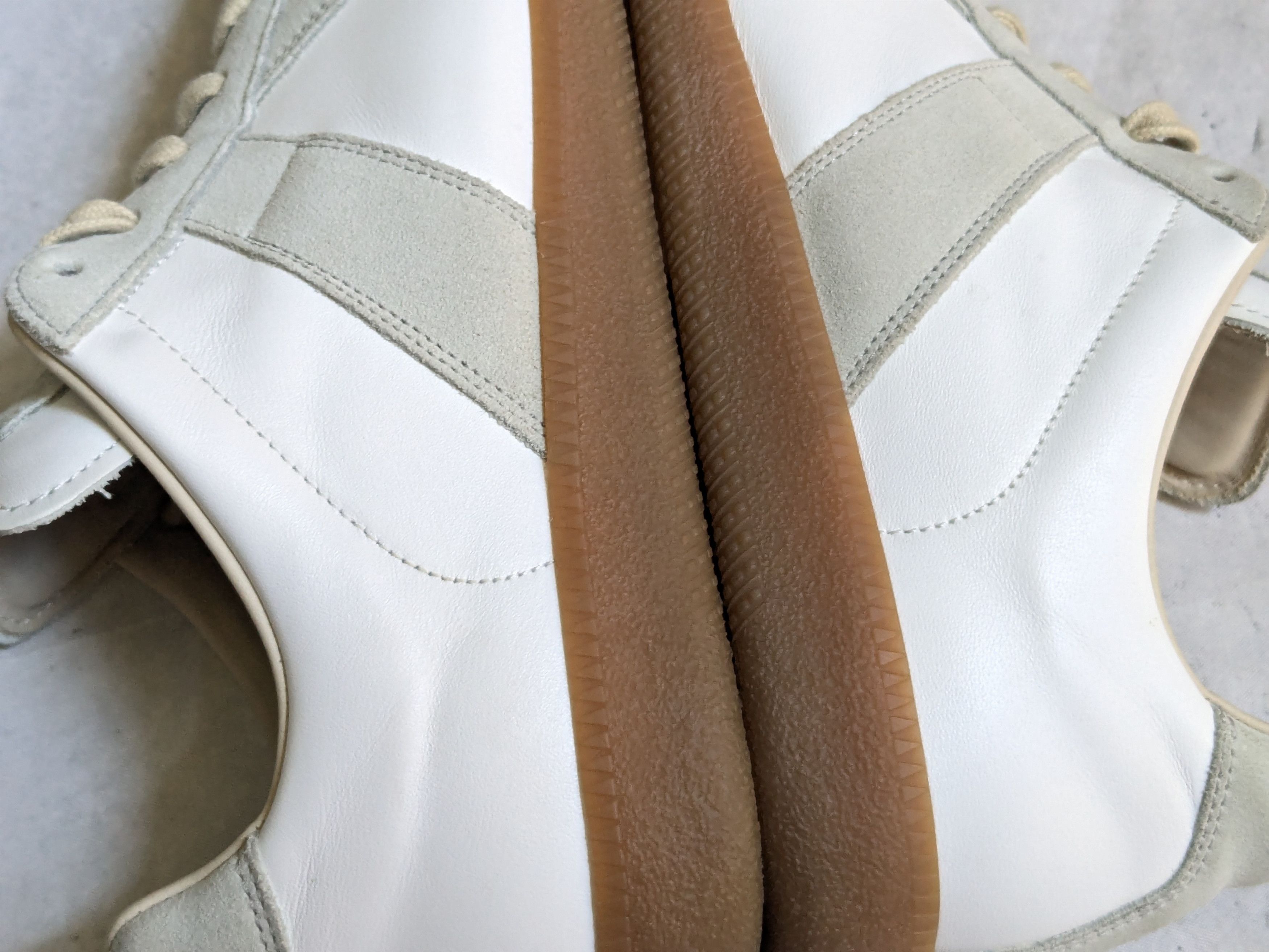 Maison Margiela Maison Margiela Replica GAT White Gray 10 43 Low Tops Gum Size US 10 / EU 43 - 11 Thumbnail