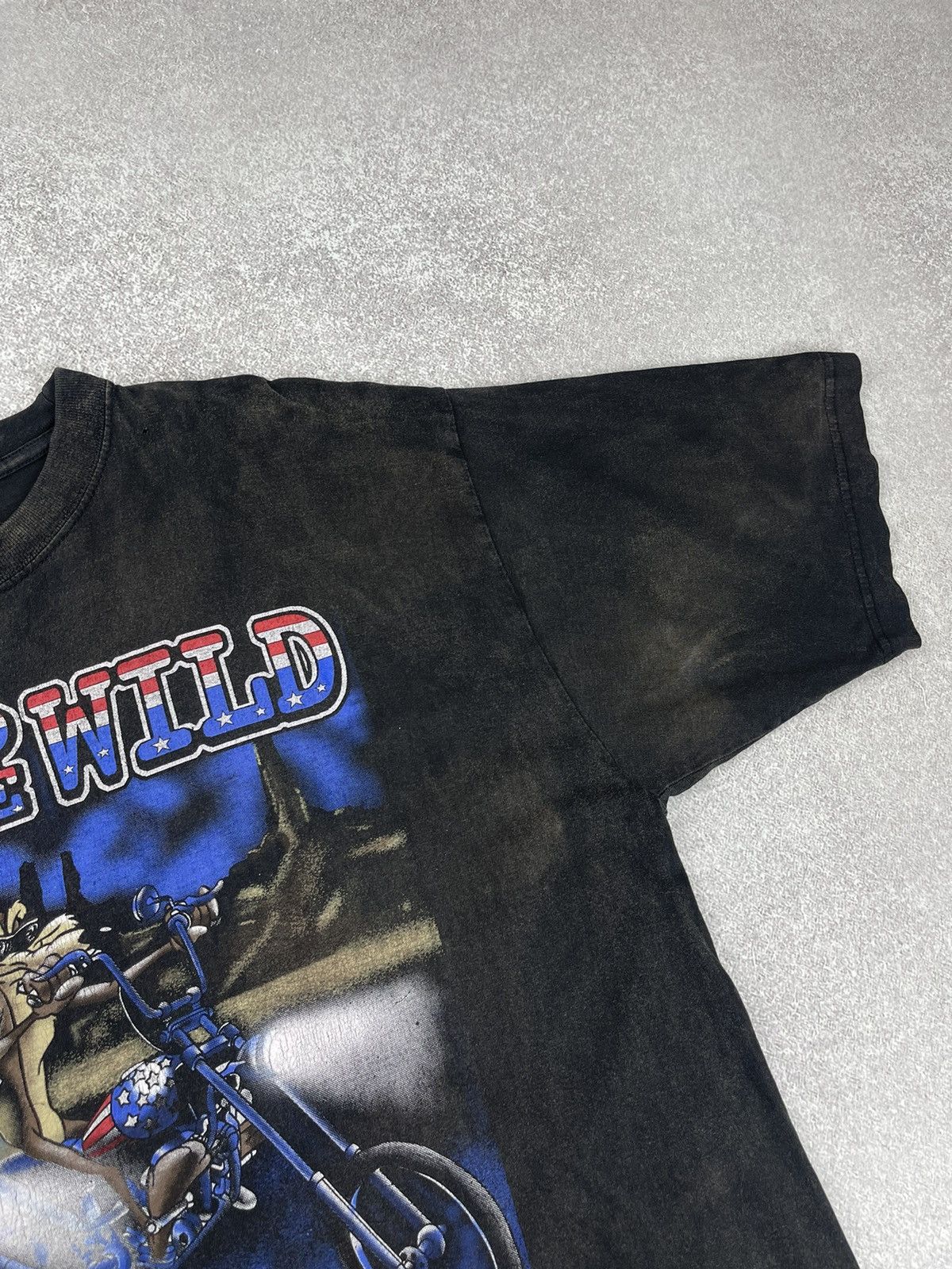 Warner Bros Vintage 1996 Warner Bros Born To Be Wild T-Shirt Size XL Size US XL / EU 56 / 4 - 6 Thumbnail