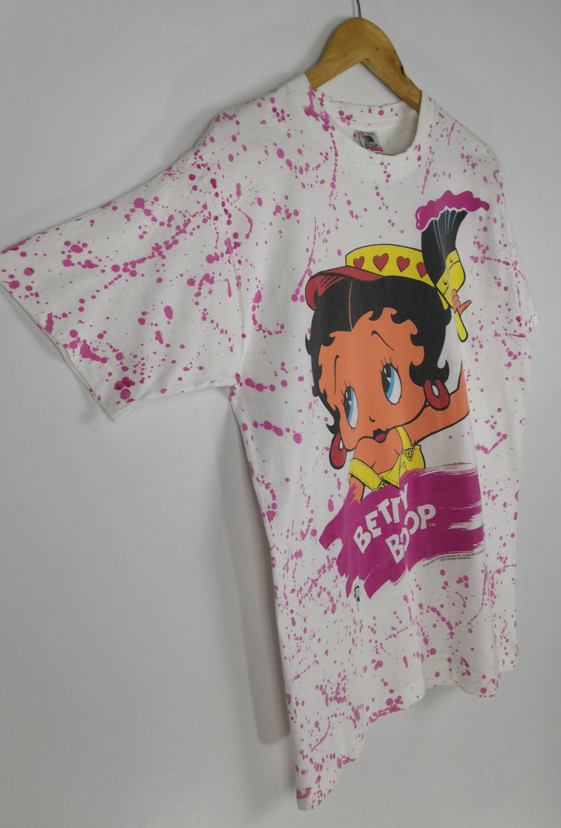 Vintage Vintage 90s Betty Boop Tee 1994 Movie Overprint T-Shirt Size US M / EU 48-50 / 2 - 4 Thumbnail