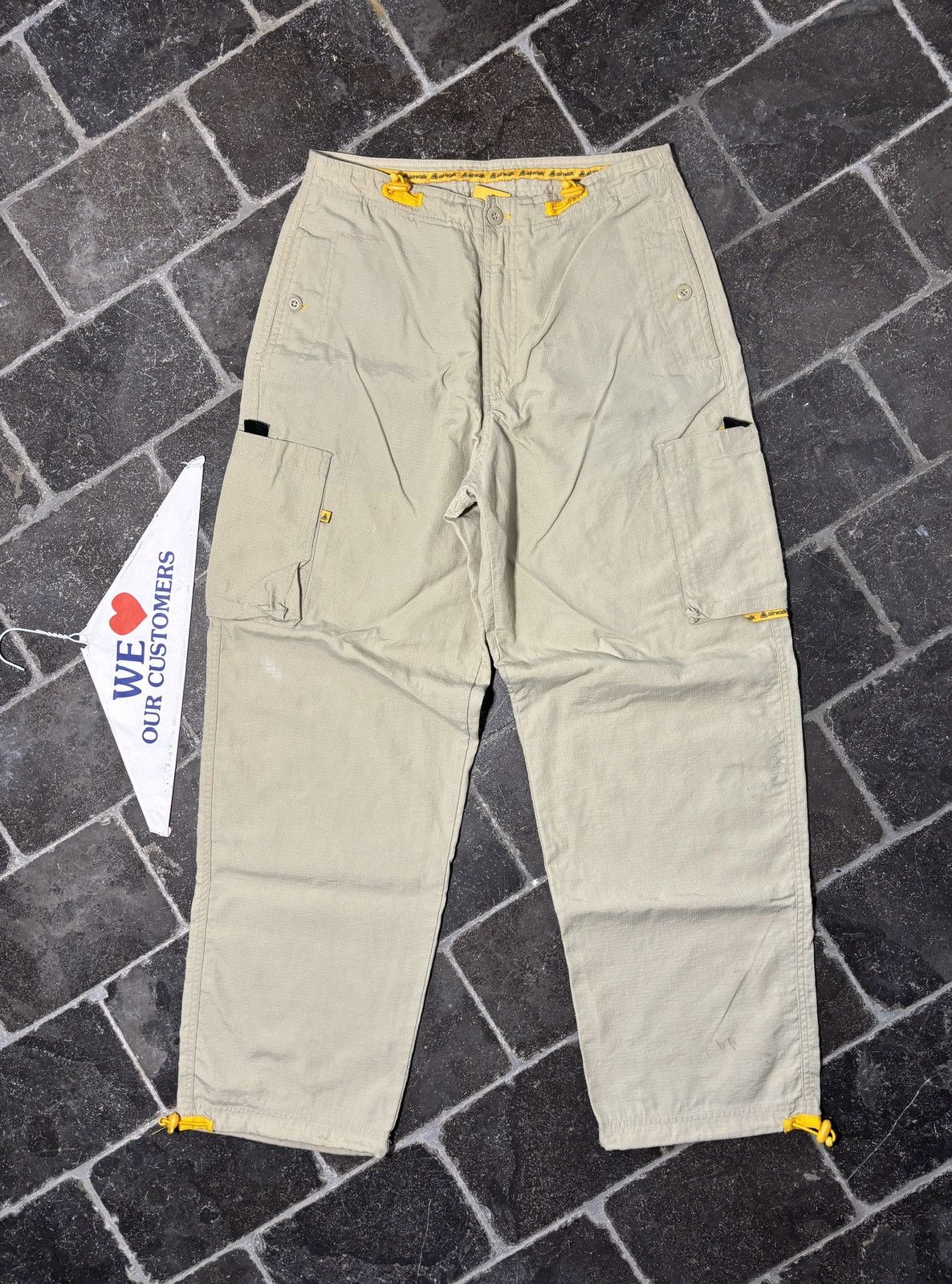 Airwalk 90s AirWalk Cargo Pants Vintage Ripstop Multi Drawstring Size US 30 / EU 46 - 2 Thumbnail