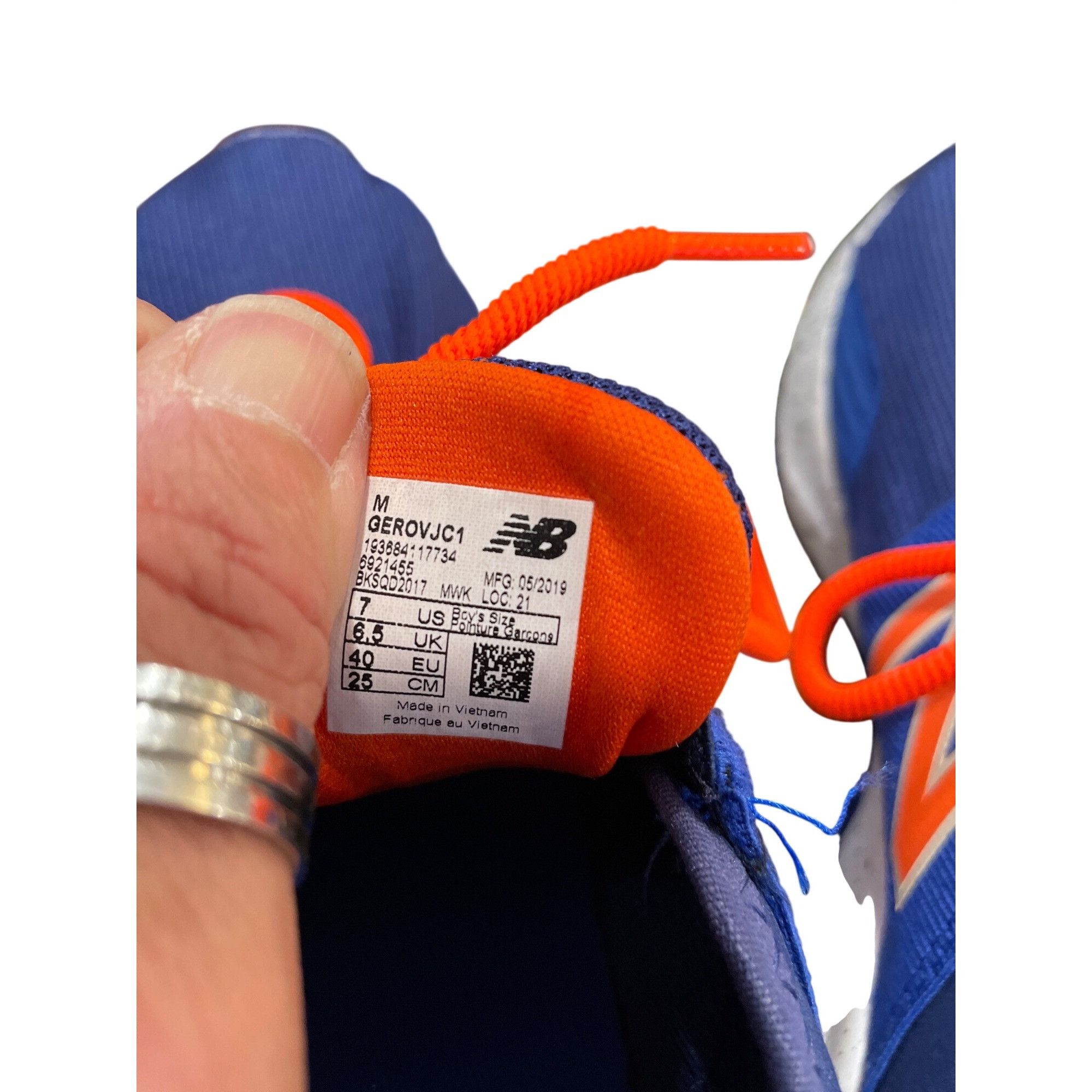 New Balance New Balance Roav wms blue orange low running athletic sneake Size US 7 / IT 37 - 6 Thumbnail
