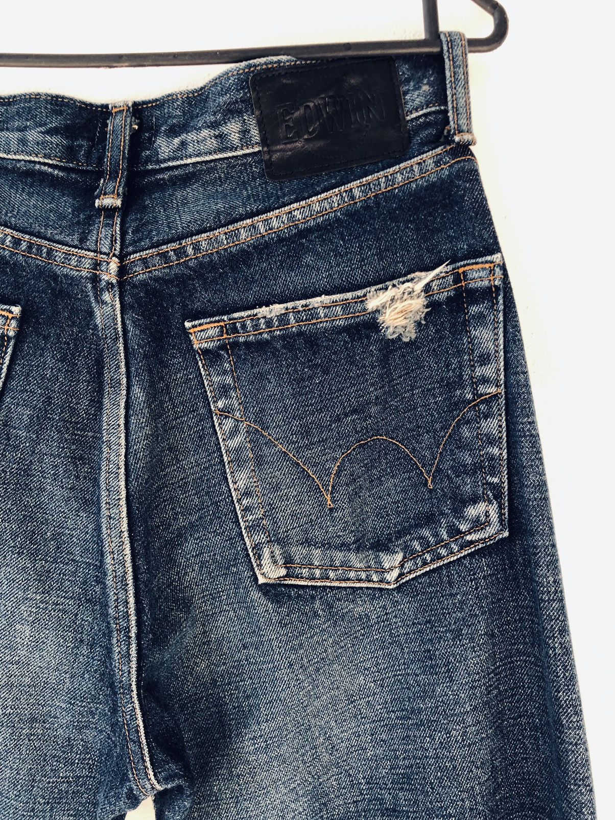 Edwin Vintage Edwin Rachel Distressed Selvedge Denim Jeans Size US 28 / EU 44 - 9 Thumbnail