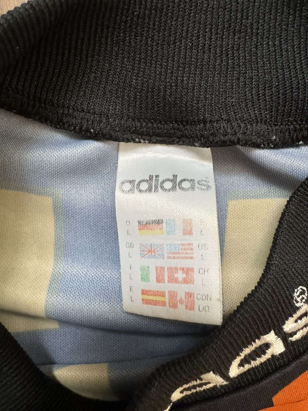 Adidas × Vintage Vintage Adidas Skeleton Longsleeve Jersey Soccer Football Size US L / EU 52-54 / 3 - 5 Thumbnail