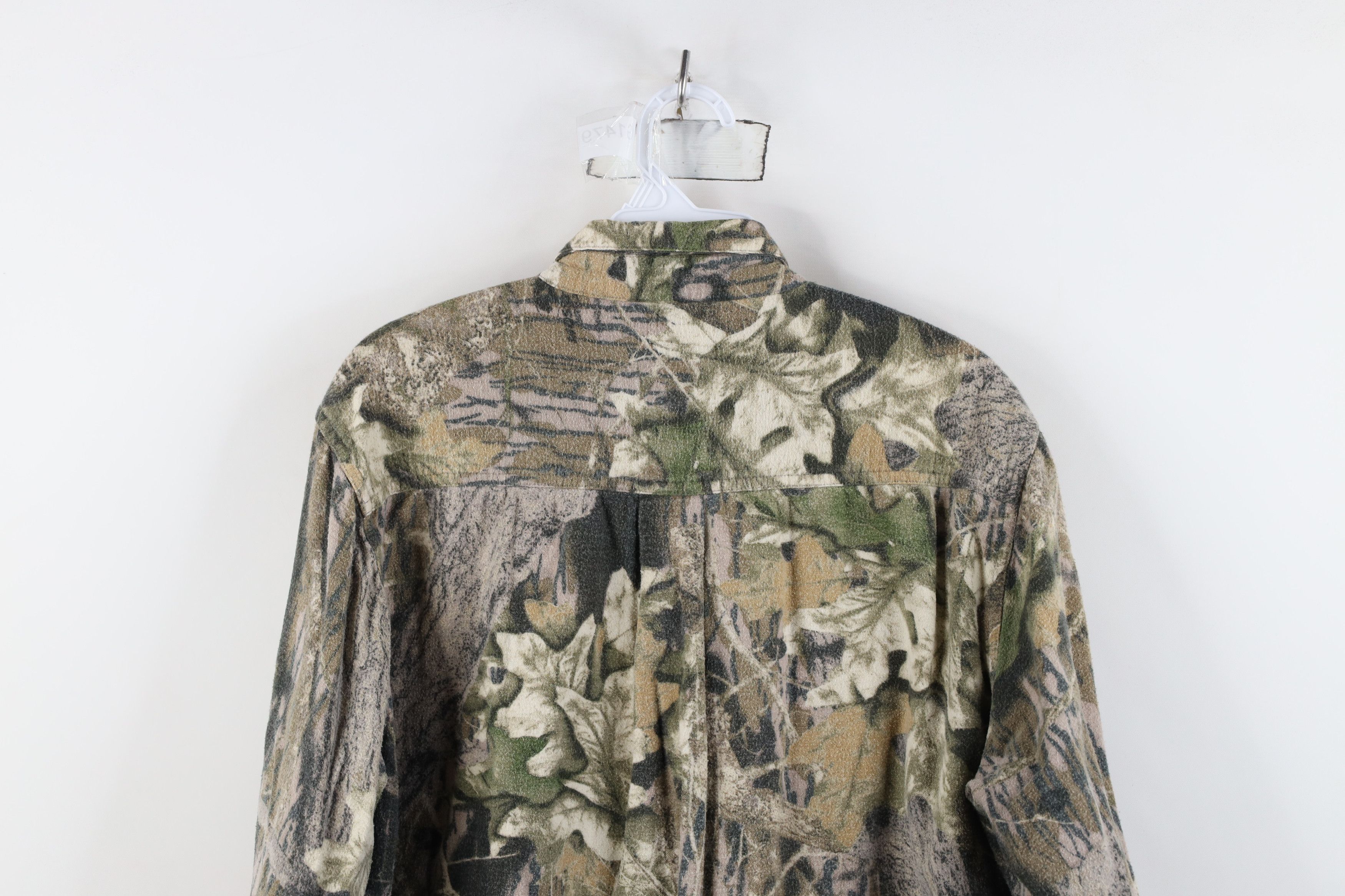 Vintage Vintage 90s Streetwear Camouflage Chamois Cloth Button Shirt Size US XL / EU 56 / 4 - 9 Thumbnail