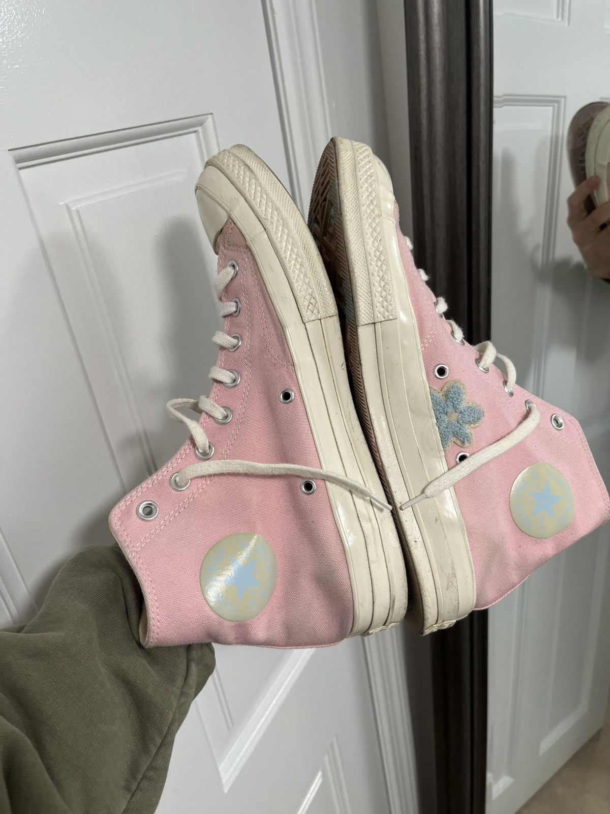 Converse × Golf le Fleur Converse x Golf le Fleur Chuck 70 Hi "Chenille" rare pink Size US 10.5 / EU 43-44 - 5 Thumbnail