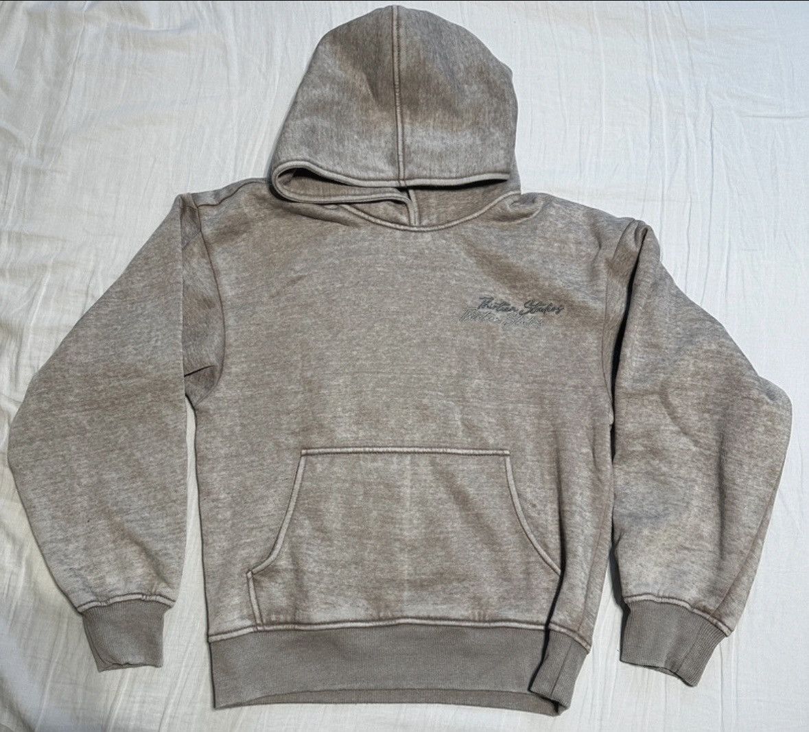 Thirteen Studios Thirteen Studios Grey Double Logo Hooded Sweatshirt Size M Size US M / EU 48-50 / 2 - 1 Thumbnail