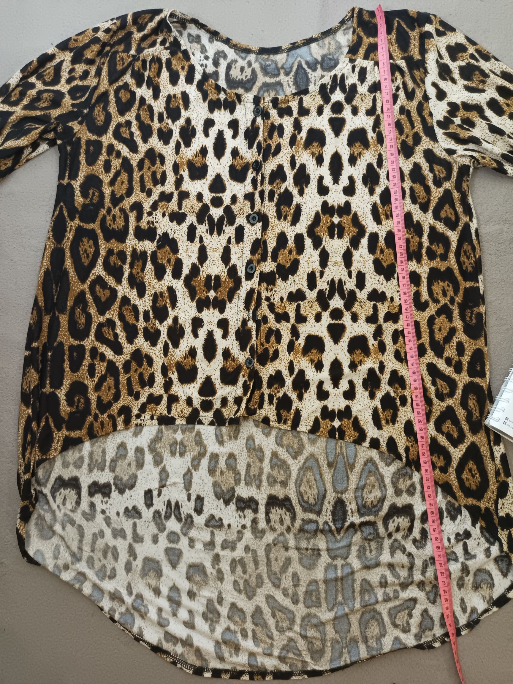 If Six Was Nine × Japanese Brand × Le Grande Bleu (L.G.B.) Women's Long Sleeves Leopard Animal Print Size XL / US 12-14 / IT 48-50 - 3 Thumbnail