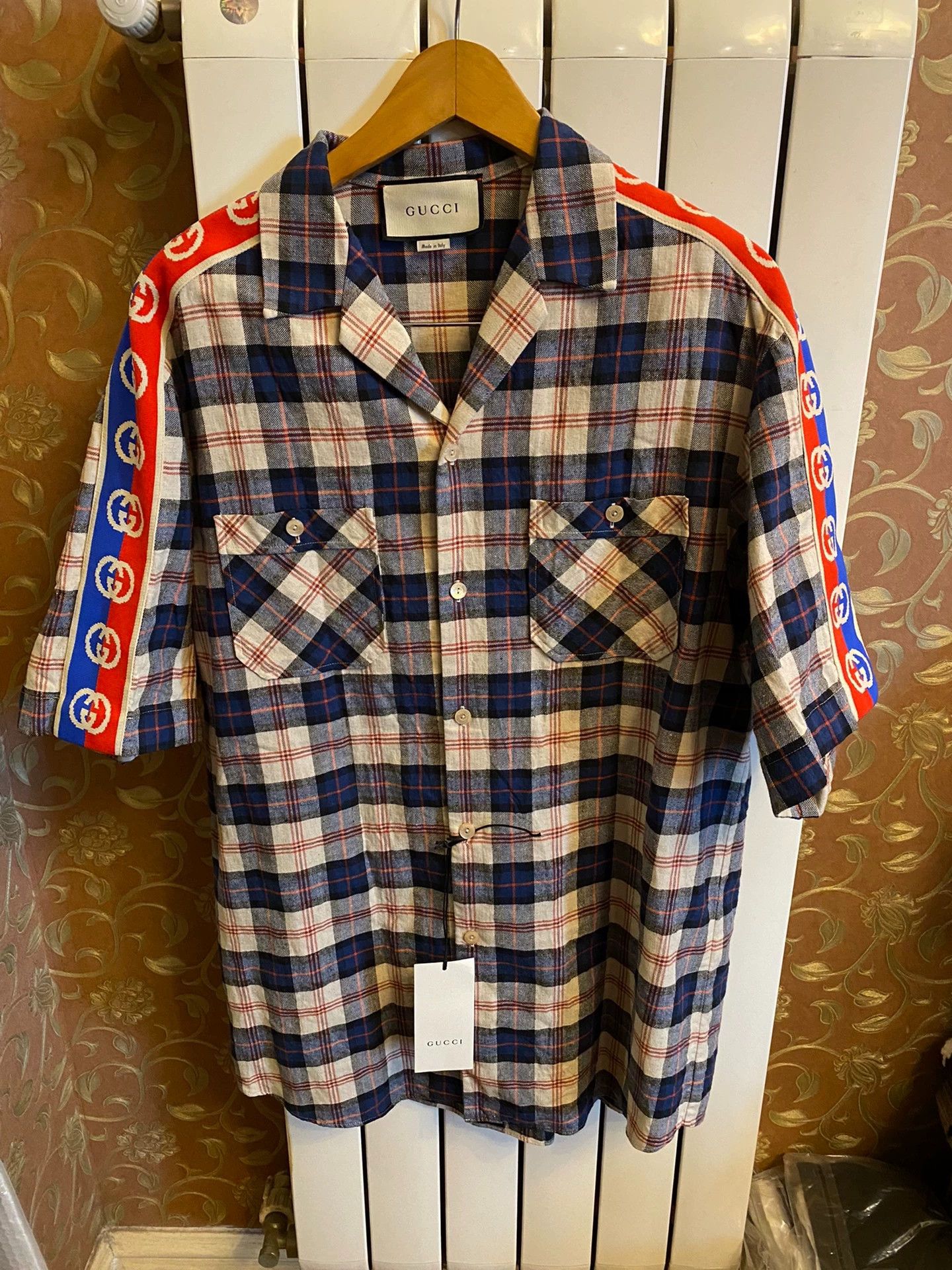 Gucci GUCCI Linen Short Sleeve Shirt 46 Size US S / EU 44-46 / 1 - 1 Thumbnail