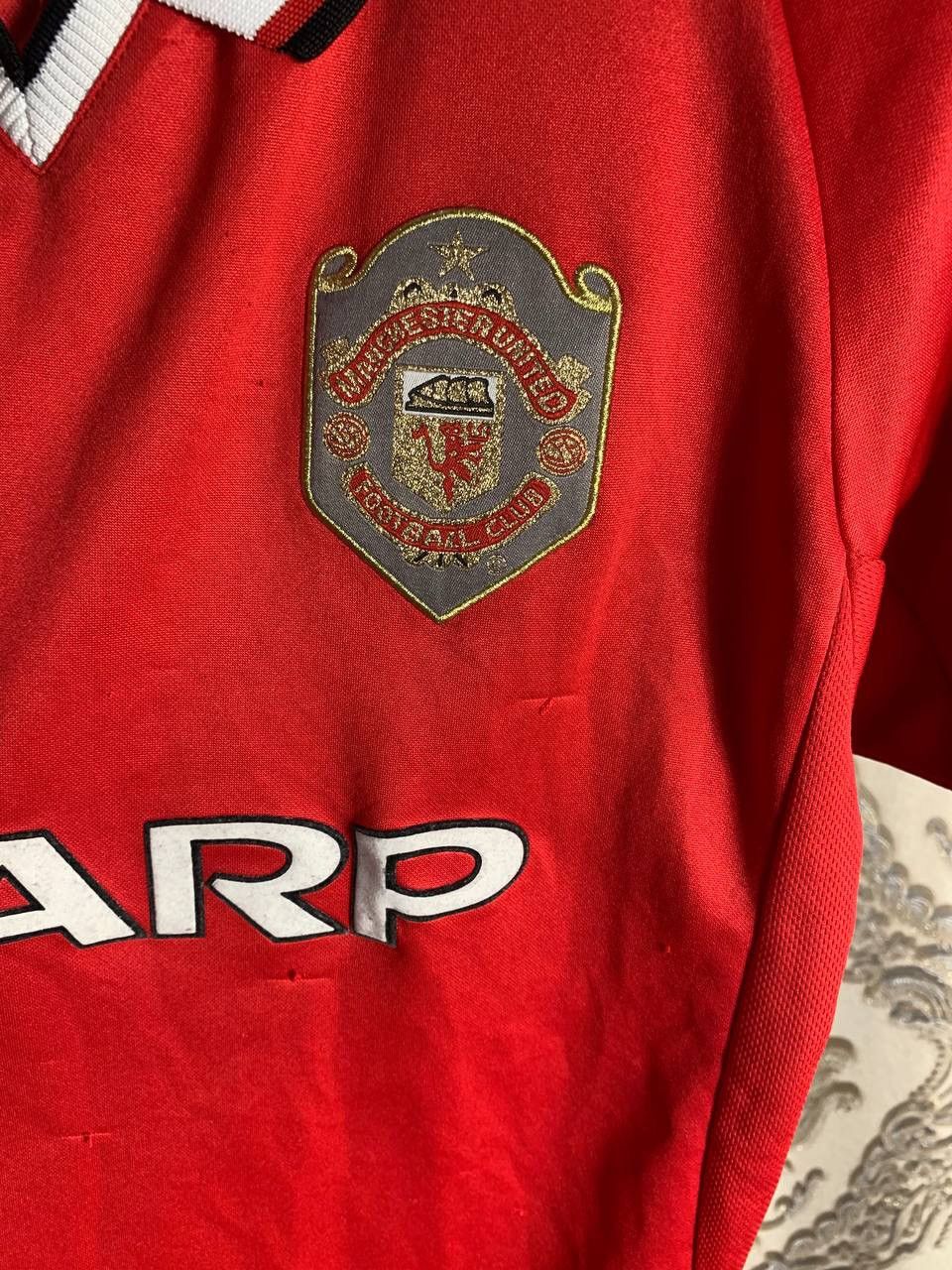 Vintage VERY RARE MANCHESTER UNITED ENGLAND RETRO SOCCER JERSEY 90s Size US M / EU 48-50 / 2 - 6 Thumbnail
