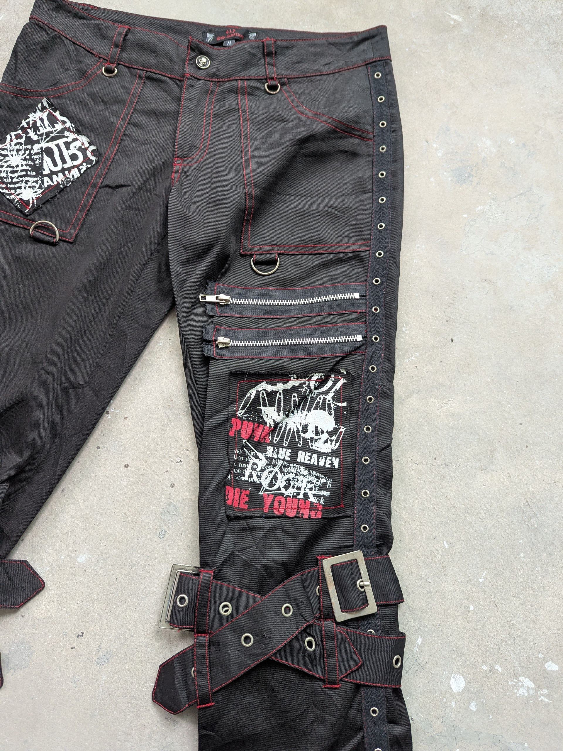 14th Addiction × Seditionaries Vintage Bondage Pants Gothic Lolita Punk LGB If Six Was nine Size 29" - 6 Thumbnail