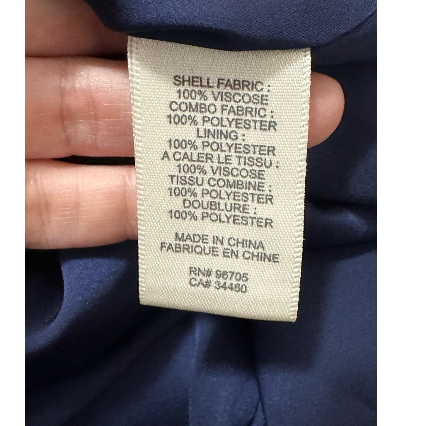 Rebecca Taylor Rebecca Taylor blue v neck sleeveless cocktail dress size 4 Size S / US 4 / IT 40 - 4 Thumbnail