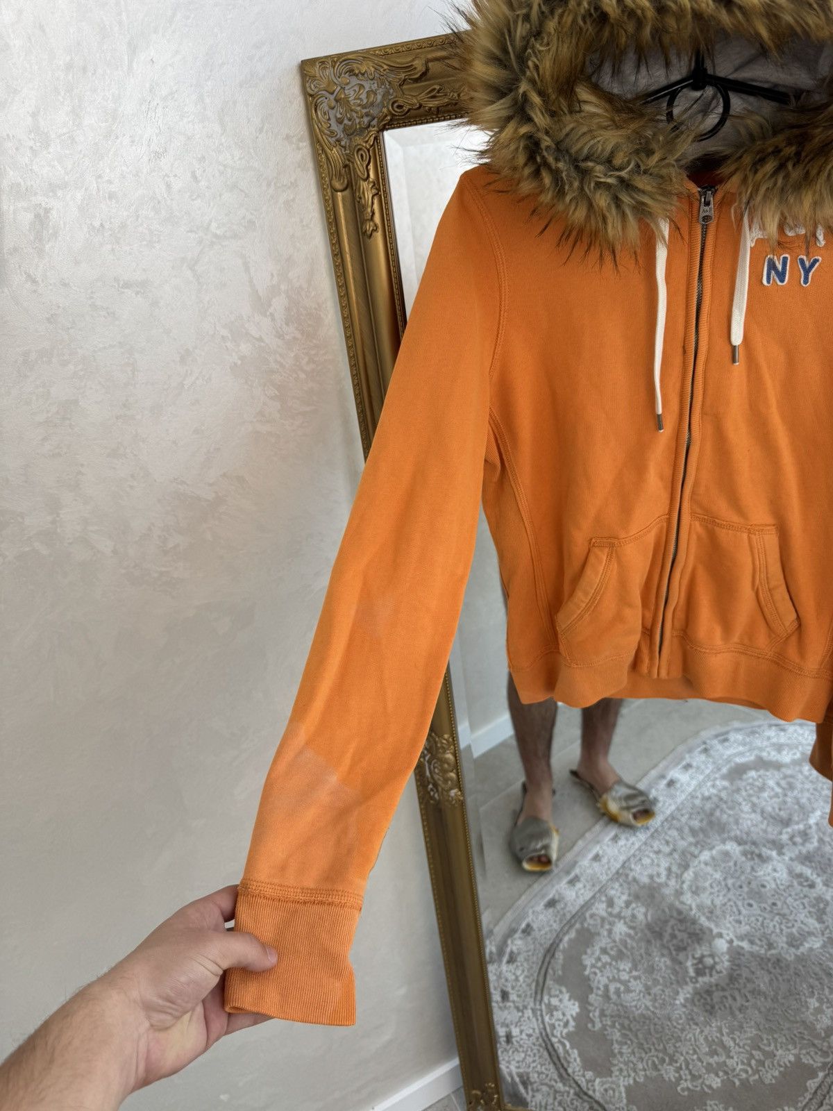 Abercrombie & Fitch Vtg Y2K If6was9 LGB Goa Vibe Abercrombie Fitch fur Hood Size L / US 10 / IT 46 - 4 Thumbnail