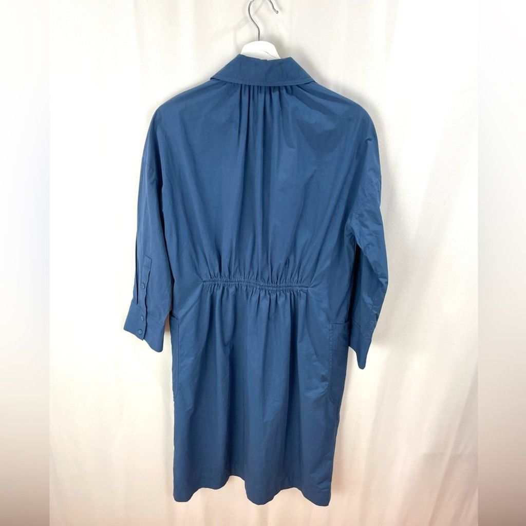 Cos COS Blue Long Jacket with Gathered Back Size 2 Size XS / US 0-2 / IT 36-38 - 8 Thumbnail