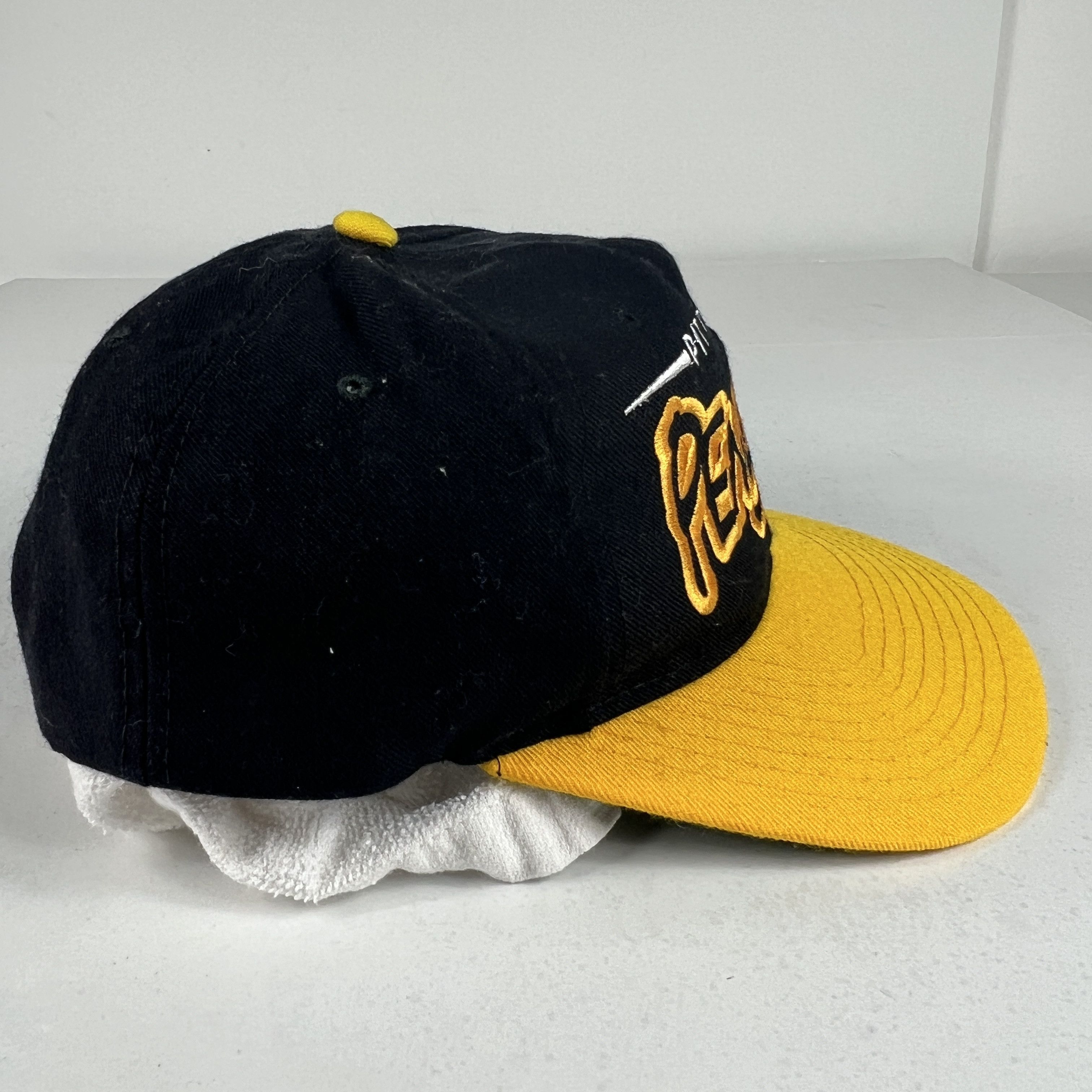 NHL × Starter × Vintage VTG Starter Pittsburgh Penguins Bubble Script Wool Snapback Size ONE SIZE - 6 Thumbnail
