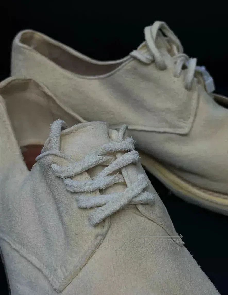 Guidi Guidi Beige Lace-Up Derby Shoes. Size US 5.5 / EU 38 - 3 Thumbnail