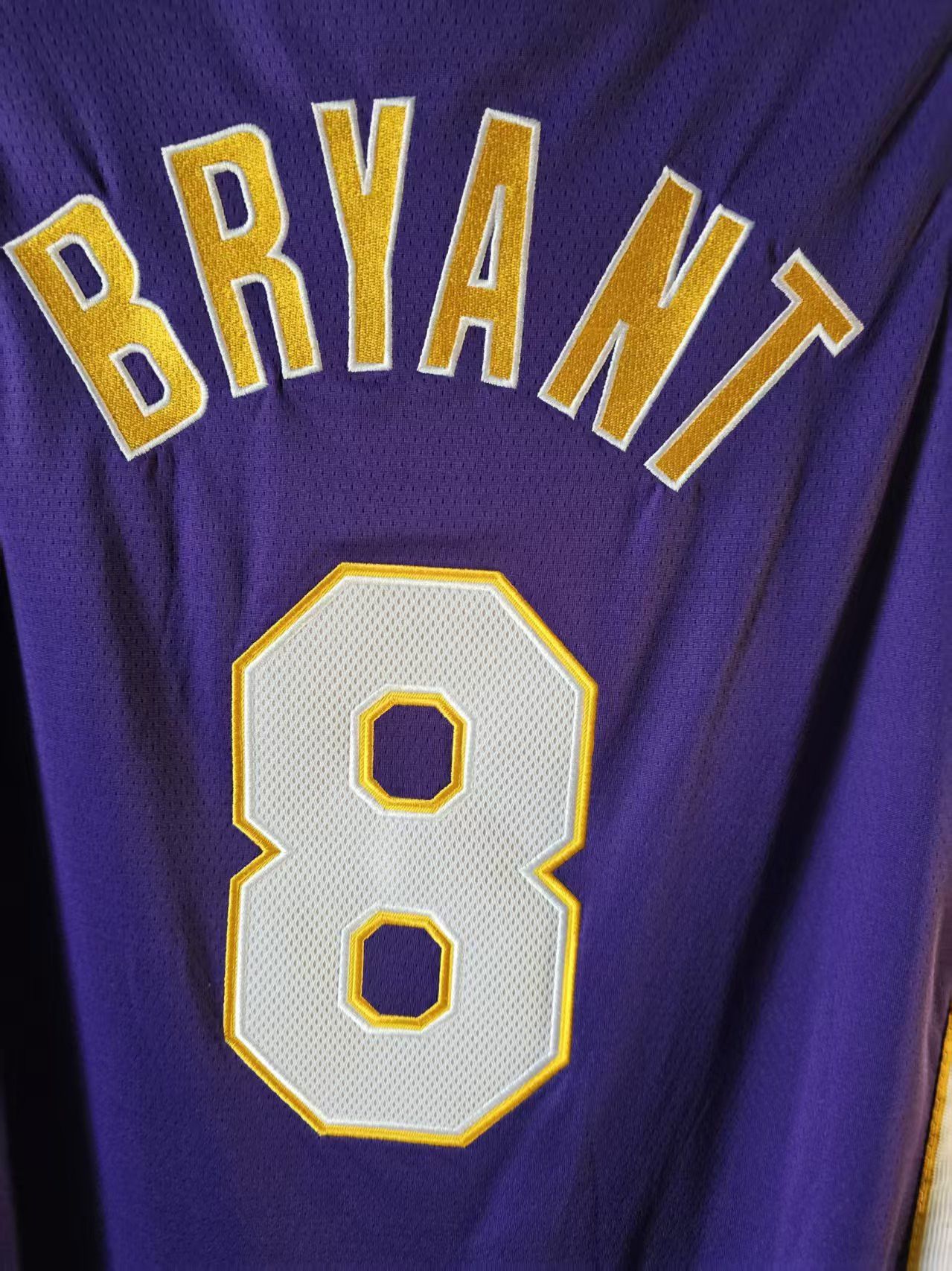 NBA Laker #8 Kobe Bryant Jersey Double Stitched Purple Size US M / EU 48-50 / 2 - 3 Thumbnail