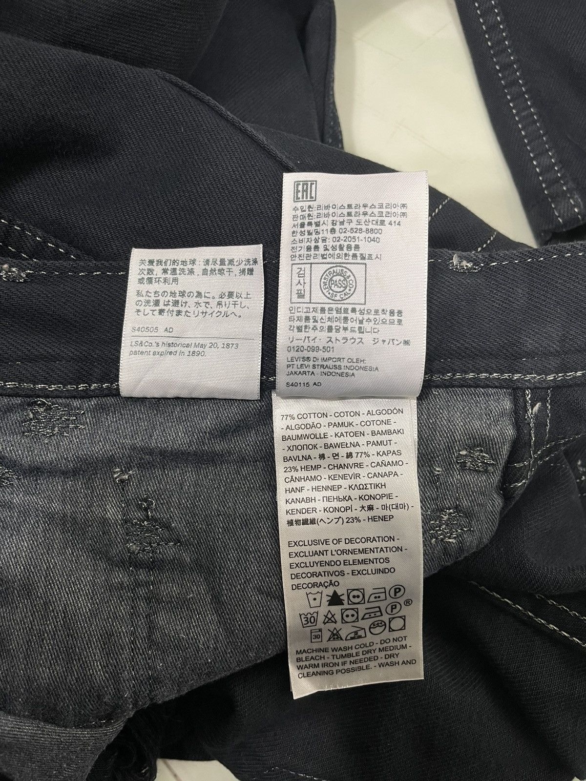 Levi's × Vintage LEVIS RED BLACK DENIM JEANS Size US 38 / EU 54 - 18 Thumbnail