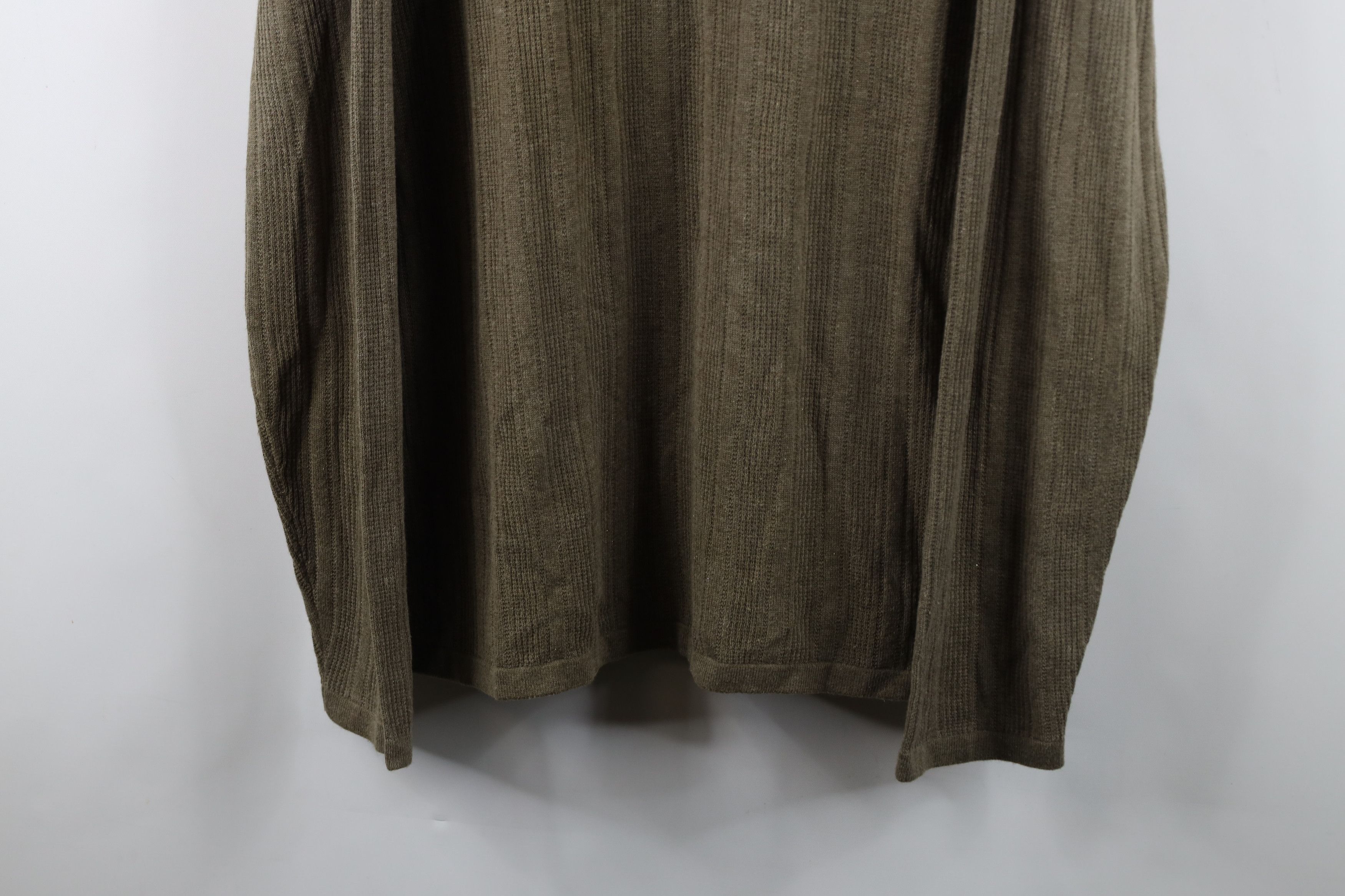 Vintage Vintage 90s Streetwear Thermal Ribbed Knit Long Sleeve Polo Size US L / EU 52-54 / 3 - 3 Thumbnail