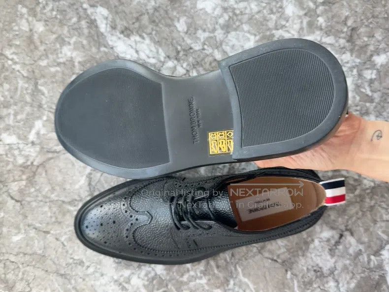 Thom Browne Thom Browne Black leather shoes Size US 7 / EU 40 - 3 Thumbnail