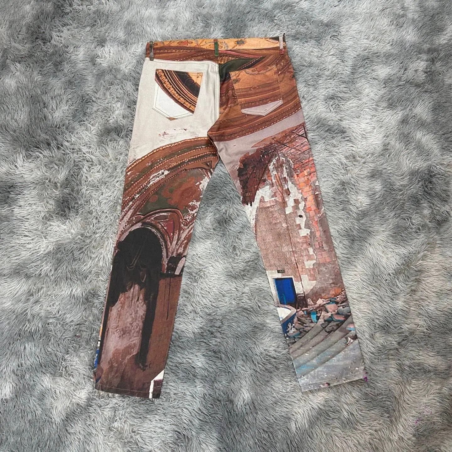Stussy graffiti dyed denim pants for runway stars. Size US 32 / EU 48 - 4 Thumbnail