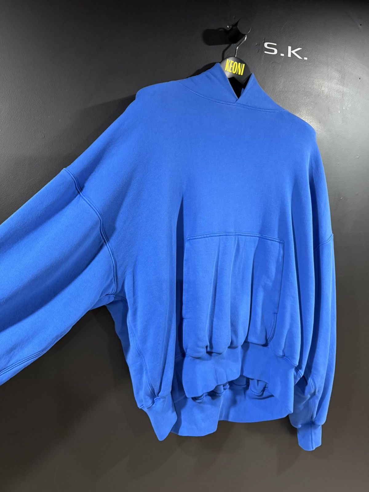 Gap × Yeezy Yeezy Gap Kanye West Blue Double Layered Perfect Hoodie XXL Size US XXL / EU 58 / 5 - 3 Thumbnail