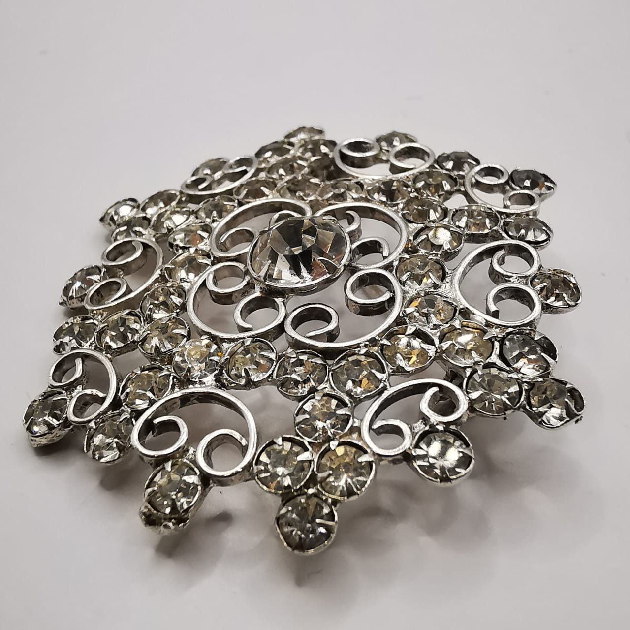 Sterling Silver Vintage Brooch Pendant Star made of 875 silver,Zircon 6.96 g Size ONE SIZE - 6 Thumbnail