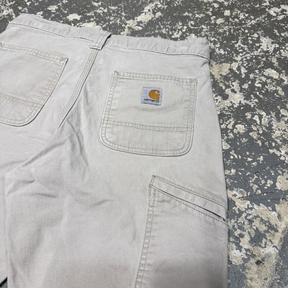 Carhartt Vintage Carhartt Tan/Cream Workwear Shorts Jorts Size US 30 / EU 46 - 9 Thumbnail