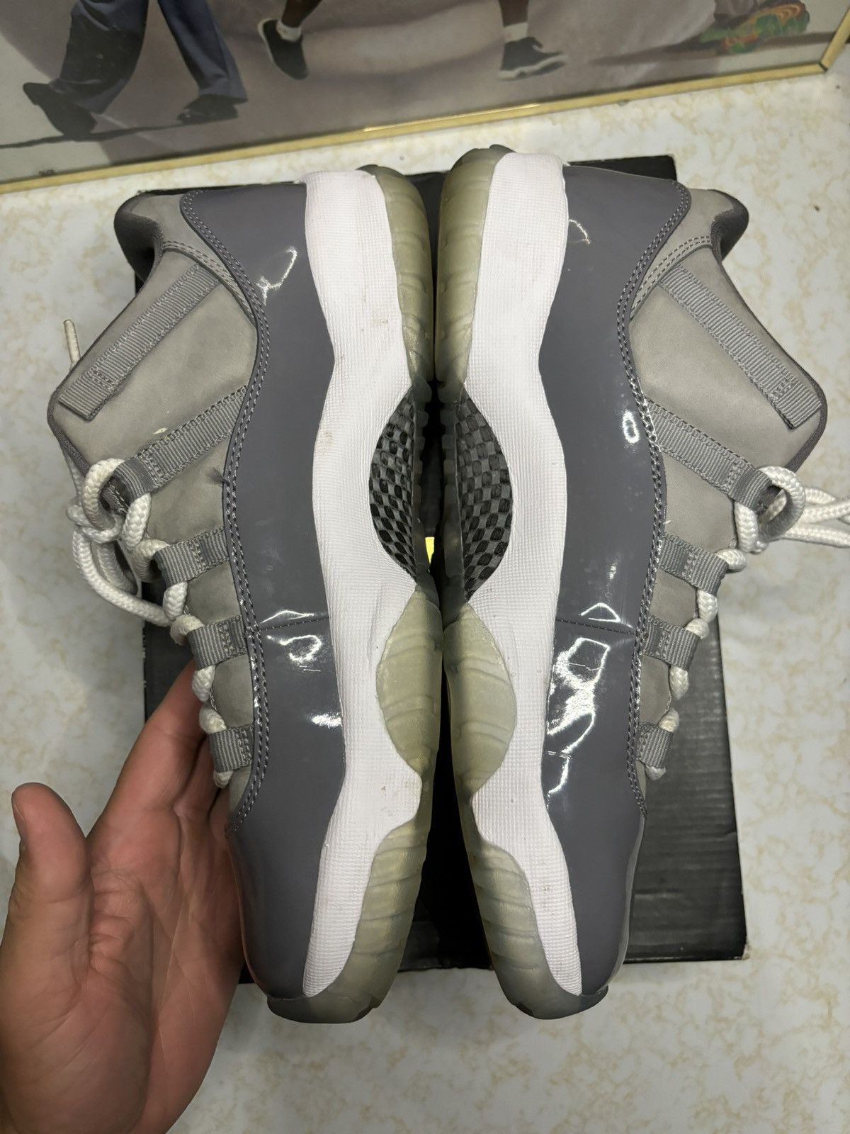 Jordan Brand Air Jordan 11 Retro Low Cool Grey 2018 Size US 10 / EU 43 - 3 Thumbnail