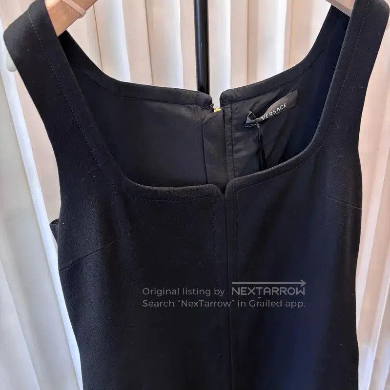 Versace Versace Black Polyester Women's Dress Size XXL . Size XL / US 12-14 / IT 48-50 - 2 Thumbnail