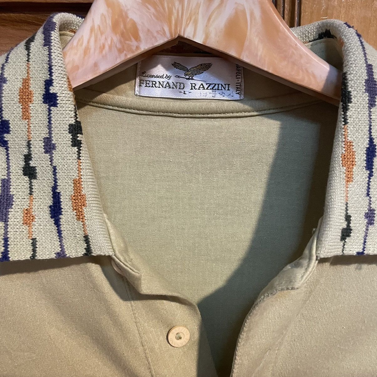 Vintage Vintage Fernand Razzini Long Sleeve Polo Size US L / EU 52-54 / 3 - 2 Thumbnail