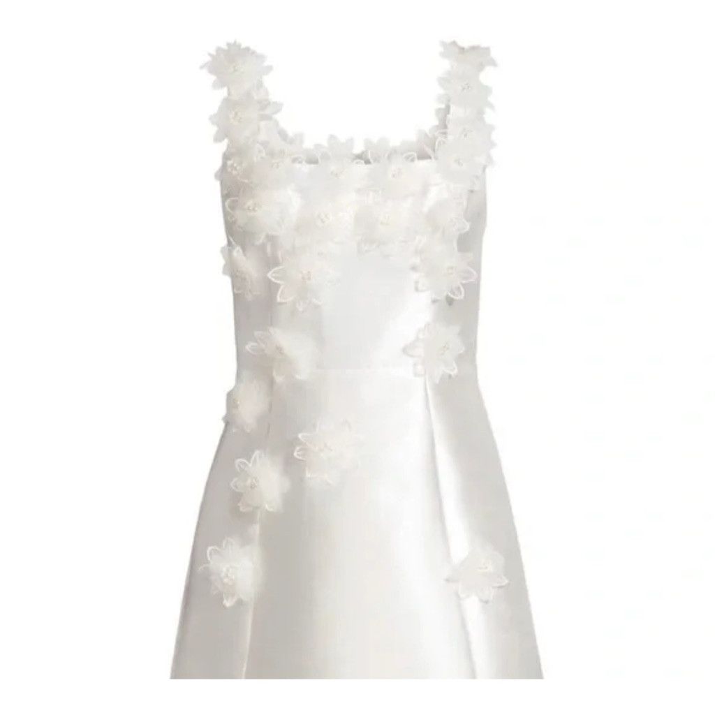 Designer NWOT ELLIATT White Floral Appliqué Mini Dress – Size S Size S / US 4 / IT 40 - 5 Thumbnail
