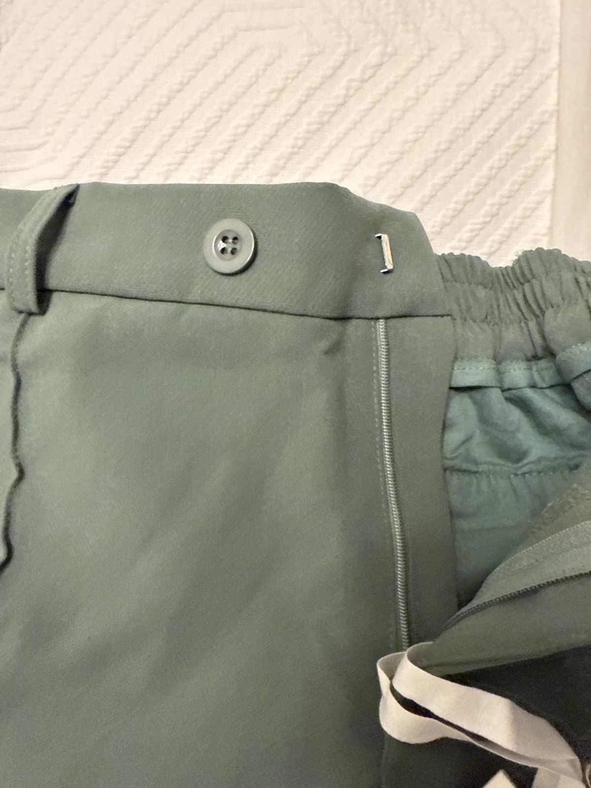 About:Blank Pleated sage trousers Size US 33 - 2 Thumbnail