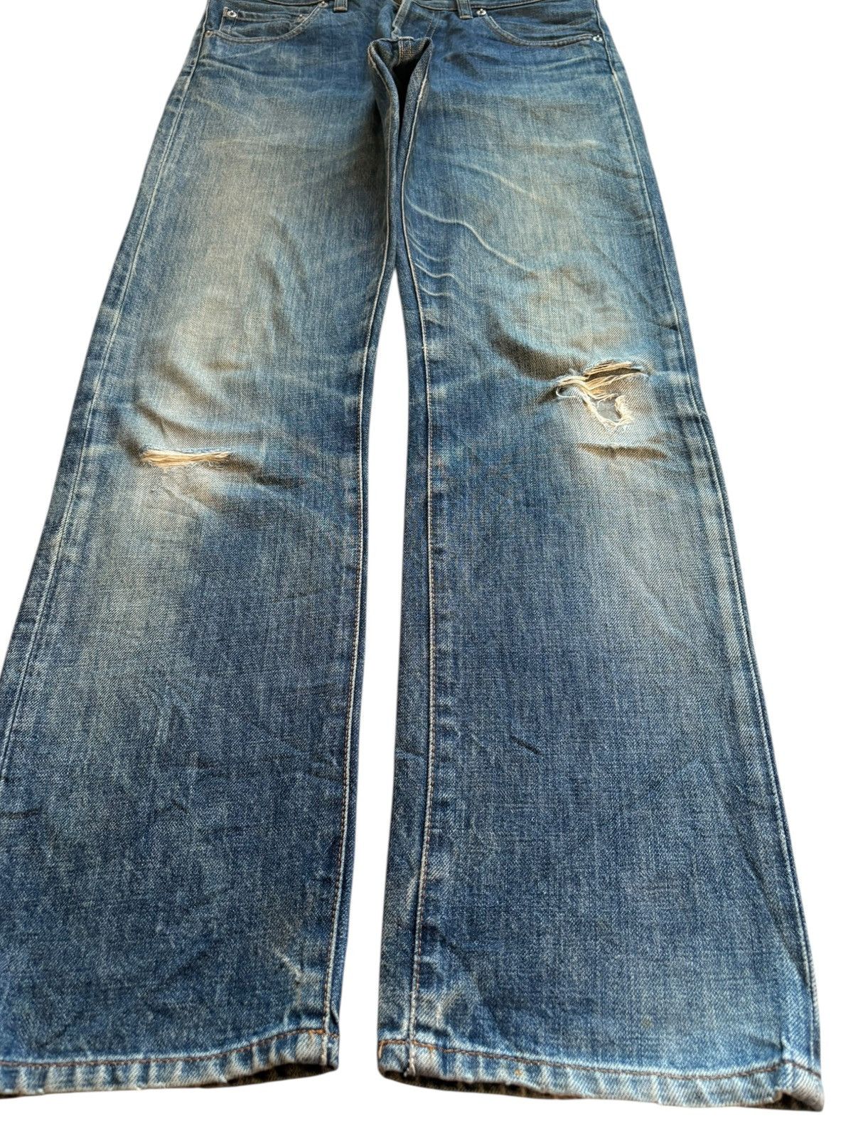 G-Star Vintage G Star Jean Button Fly Rusty Mud Wash Rip Loose Jean Size US 32 / EU 48 - 7 Thumbnail