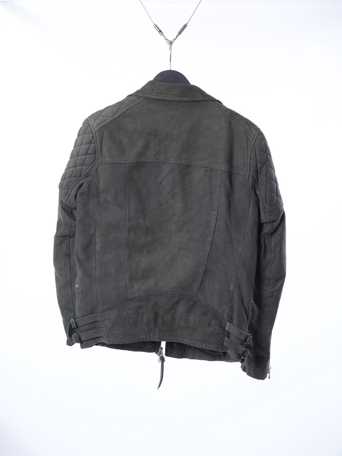 Allsaints ALLSAINTS KENJI BIKER JACKET MEN'S SUEDE Leather Size US S / EU 44-46 / 1 - 6 Thumbnail